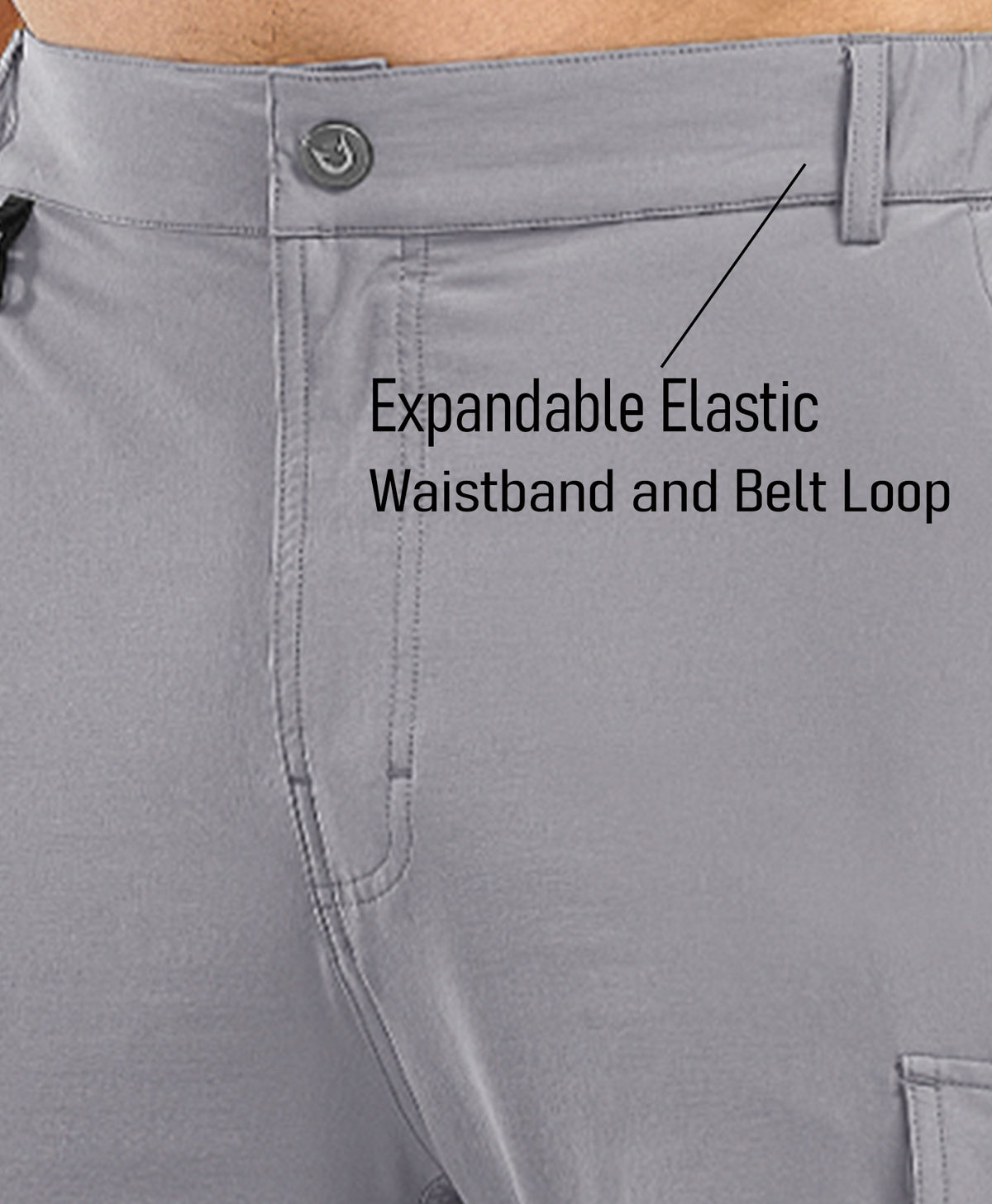 
Men's Tactical Cargo Hiking Pants with 7-Pockets — STONE