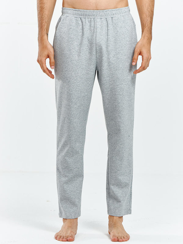 Men's Cotton Yoga Sweatpants Casual Athletic Straight Leg with Pockets