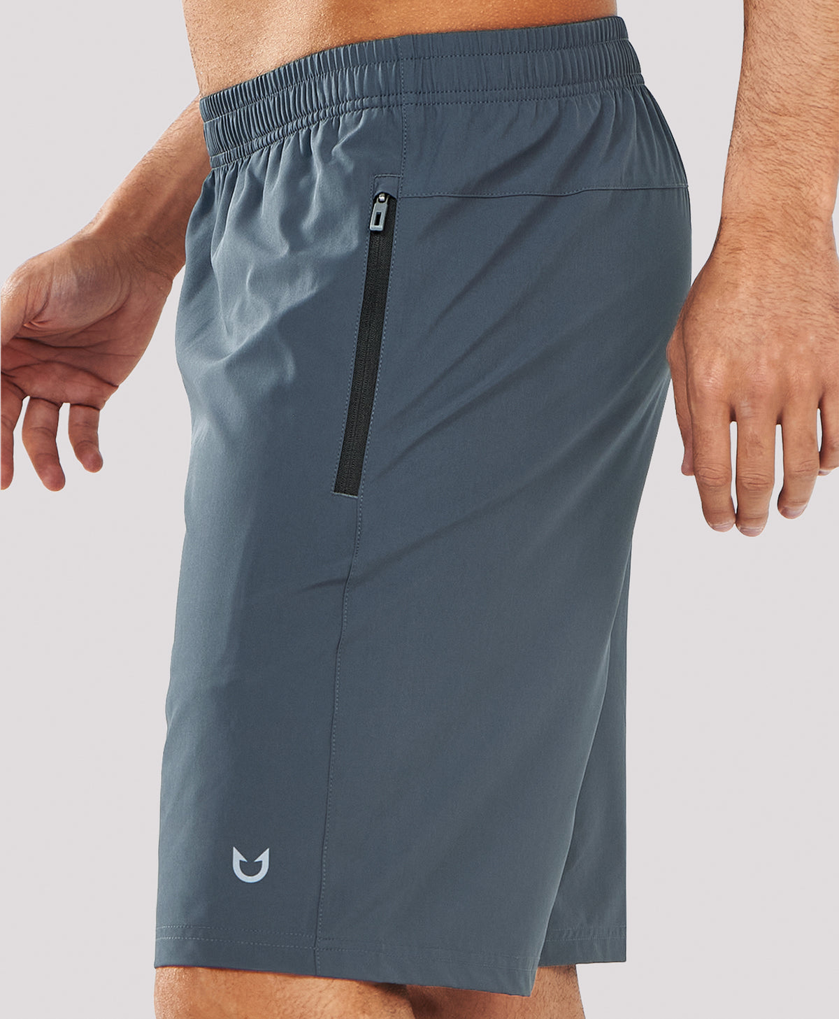 
Men's 9" Casual Elastic Waist Sports Shorts Quick Dry Stretch for Work — COOLGREY