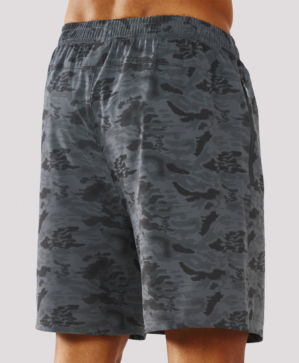 Men's 7" Stretch Versatility Athletic Shorts with 3 Pockets Unlined Outdoor Sports #COLOR_CAMOBLACK