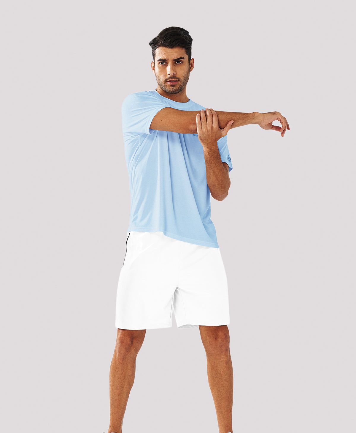 
Men's 7" Stretch Versatility Athletic Shorts with 3 Pockets — WHITE