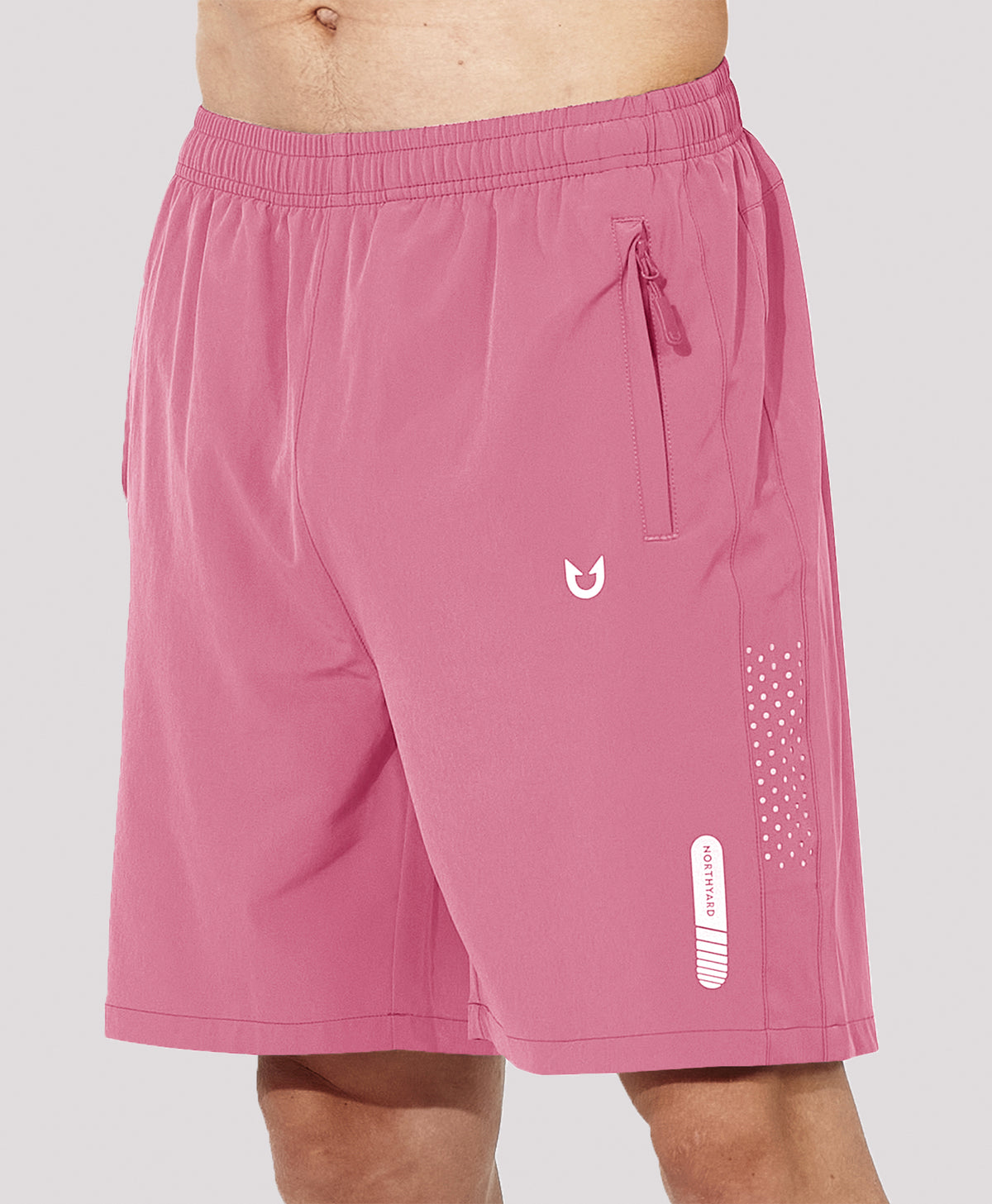 
Men's 7" Athletic Running Breathable 4-way stretch Shorts with Pockets — powderpink