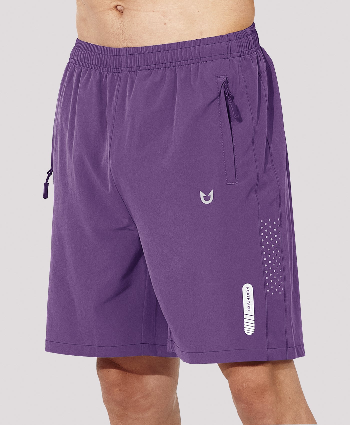 Northyard Men's 7" Athletic Running Breathable 4-way stretch Shorts with Pockets #color_purple