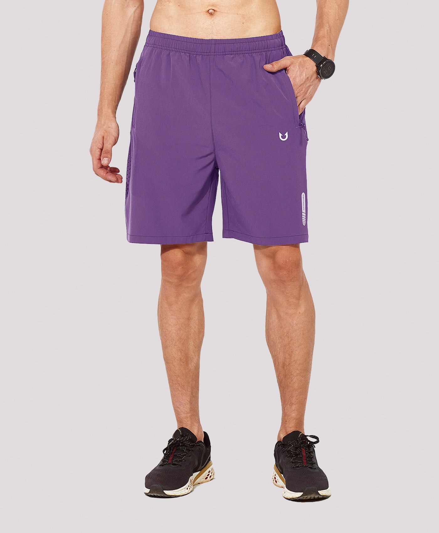 Northyard Men's 7" Athletic Running Breathable 4-way stretch Shorts with Pockets #color_purple