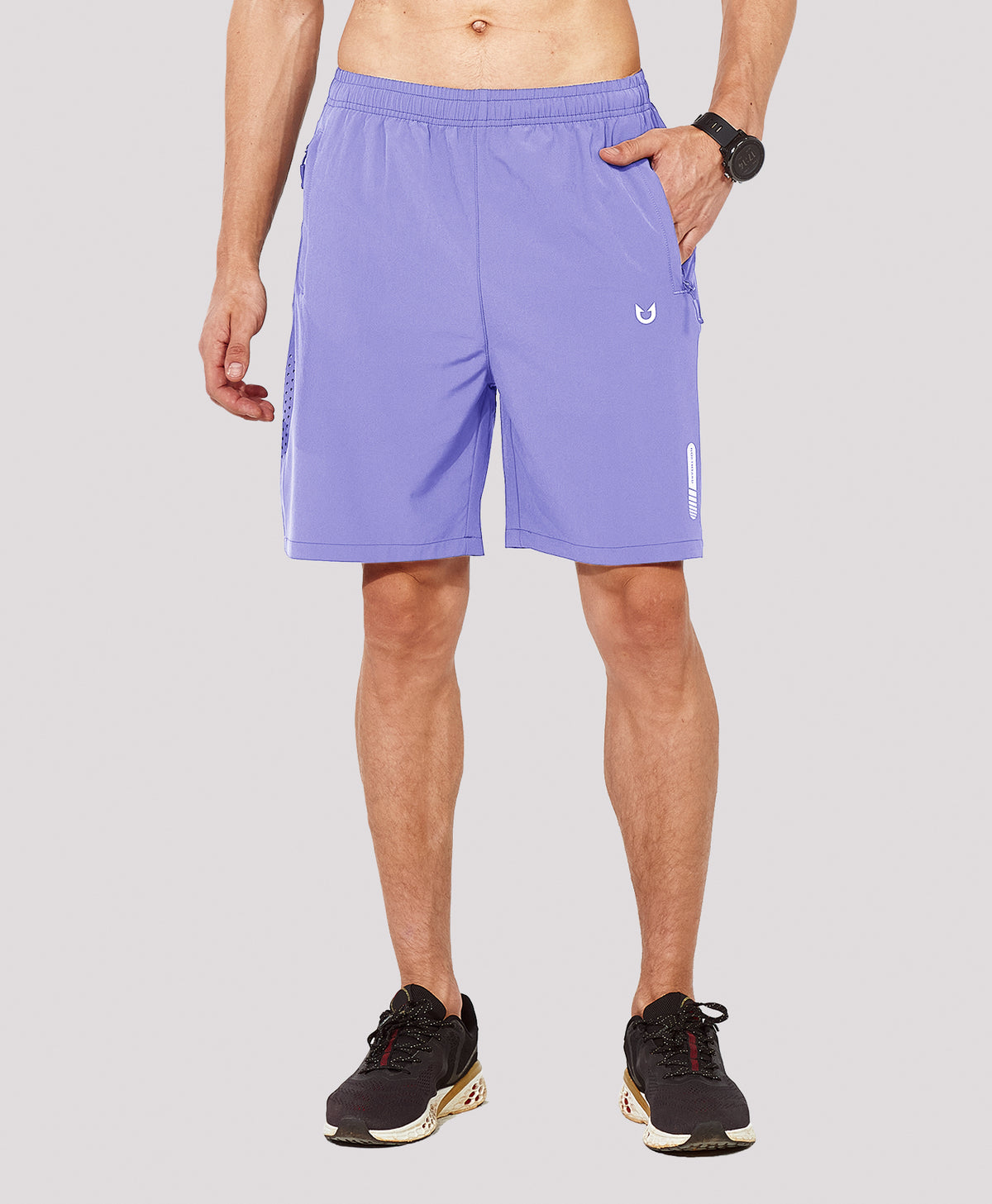 
Men's 7" Athletic Running Breathable 4-way stretch Shorts with Pockets — Violet