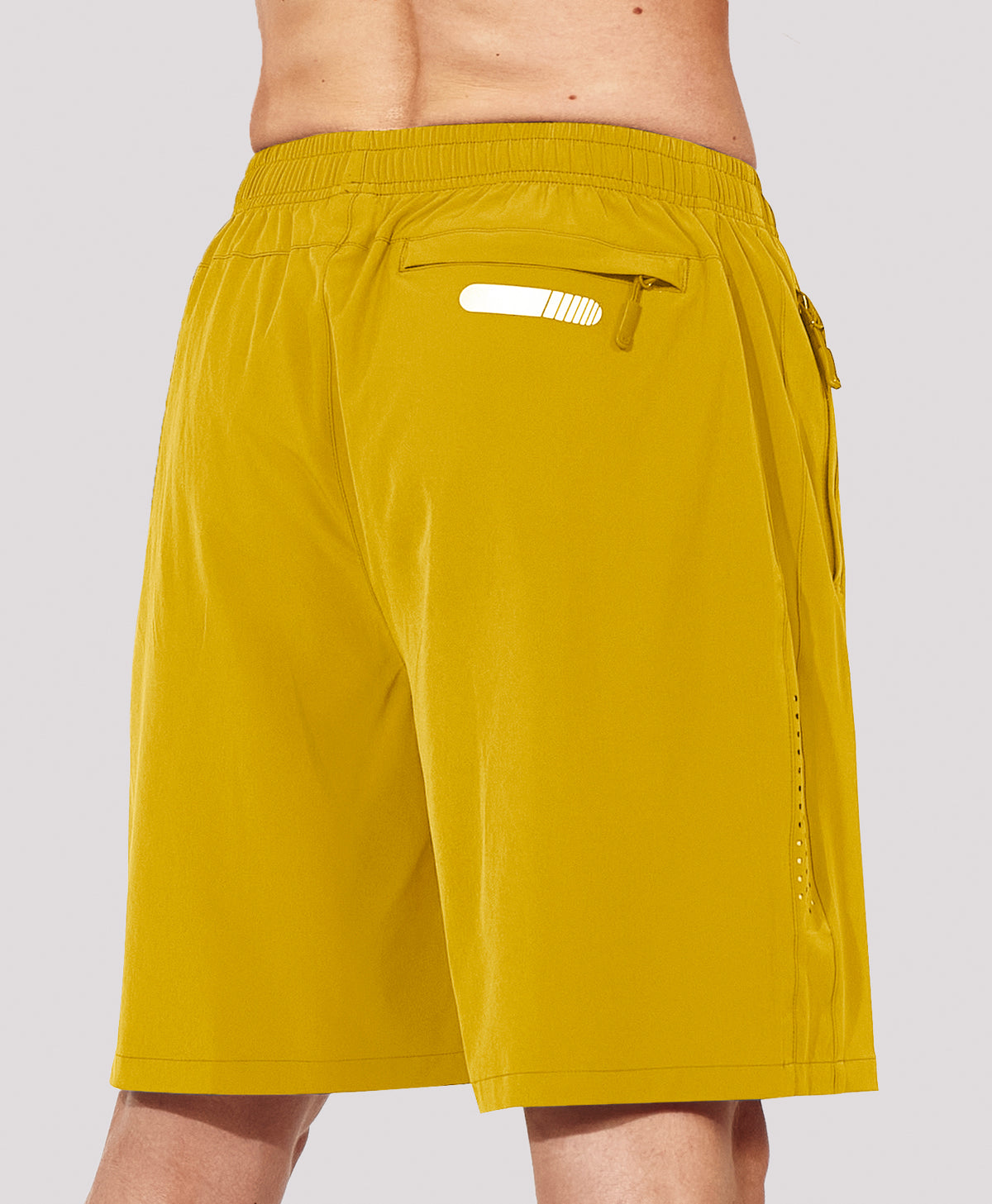 
Men's 7" Athletic Running Breathable 4-way stretch Shorts with Pockets — yellow