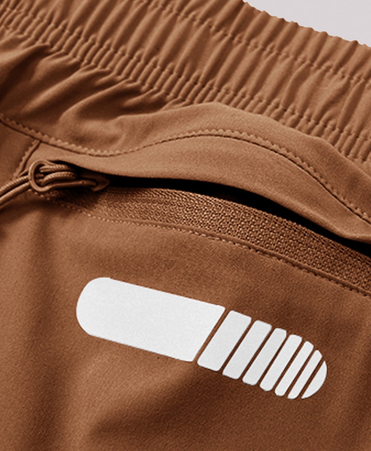 
Men's 7" Athletic Running Breathable 4-way stretch Shorts with Pockets — brown