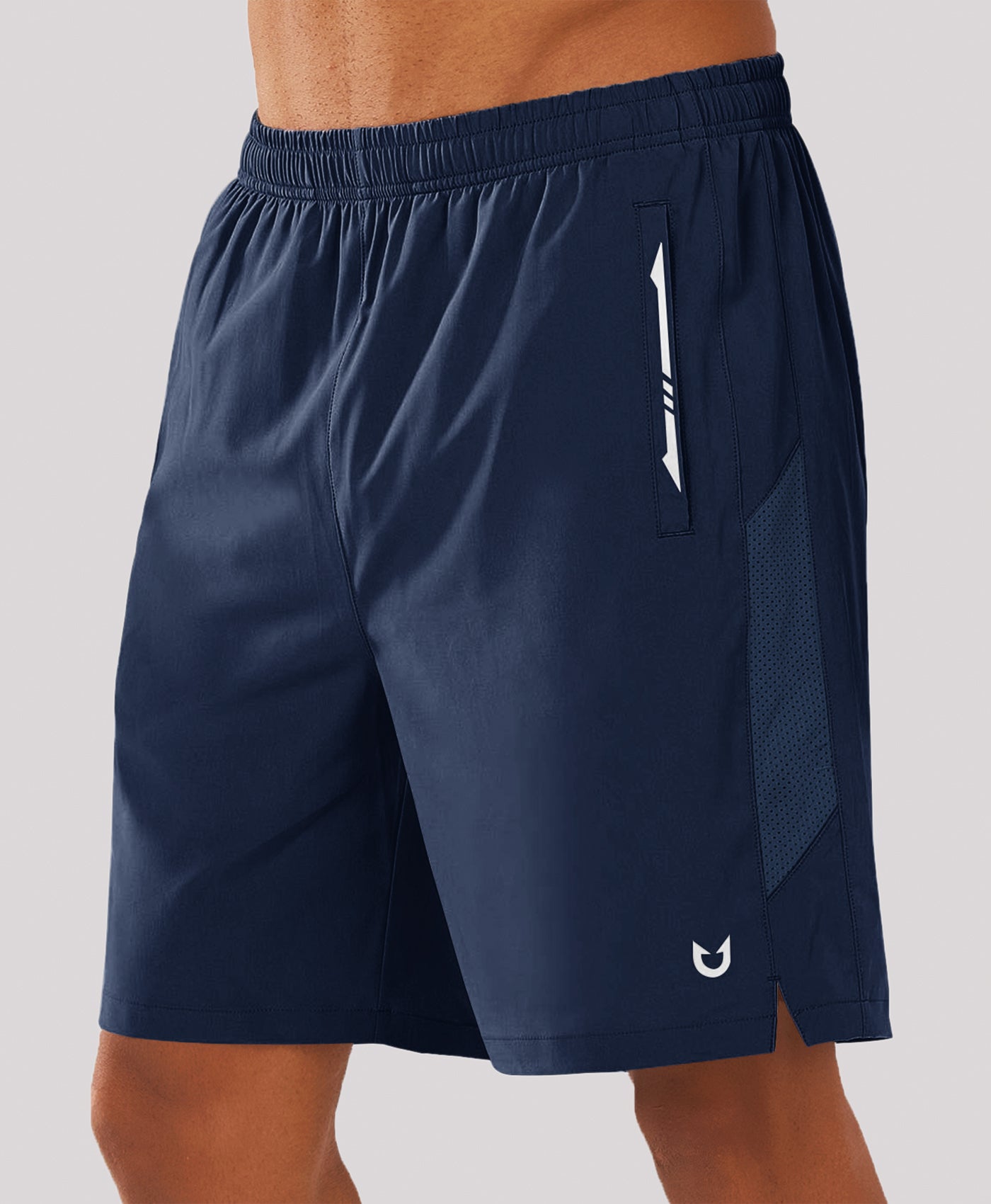 Northyard Men's 7" Stretchy Performance Pickleball Shorts with Triple Secure Zipper Pockets for Running Tennis
#color_NAVY