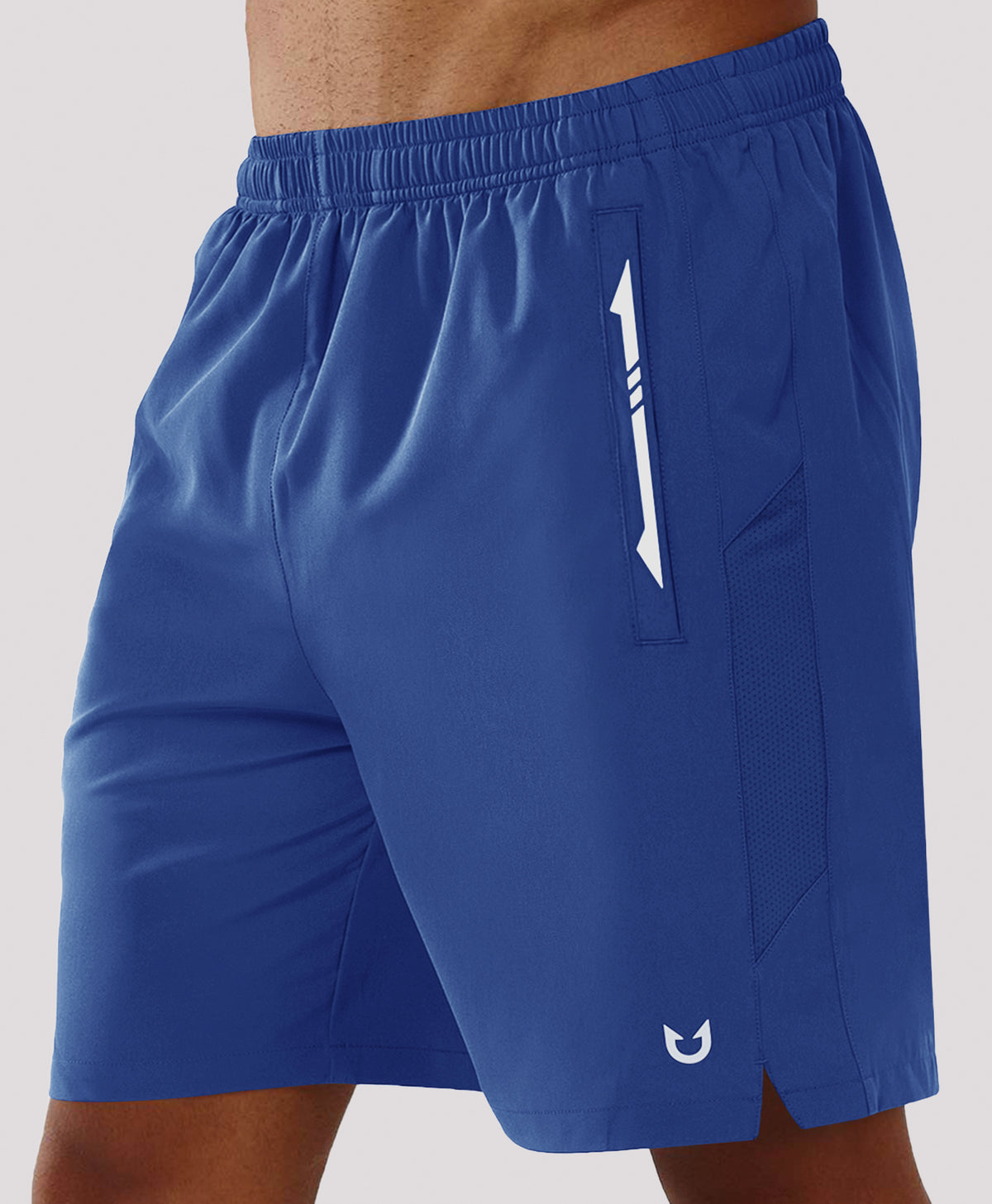 
Men's 7" Stretchy Performance Pickleball Shorts with Triple Secure Zipper Pockets — Royal Blue