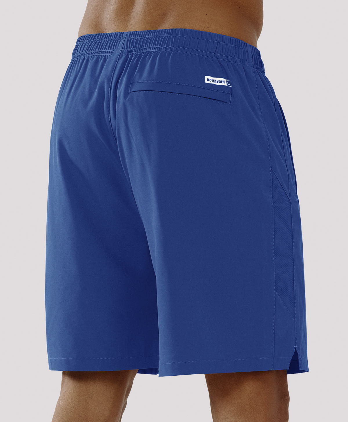 
Men's 7" Stretchy Performance Pickleball Shorts with Triple Secure Zipper Pockets — Royal Blue