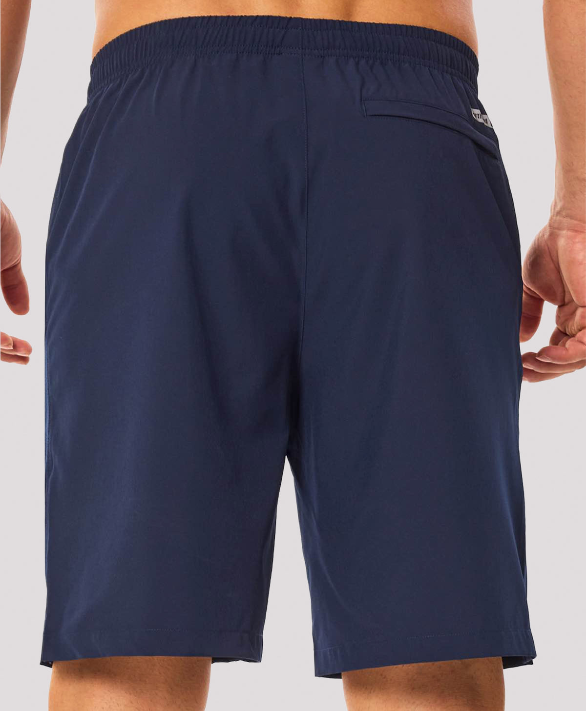 
Men's 9" Micro-Air Breathable Workout Shorts with 3 Zip Pockets — NAVY