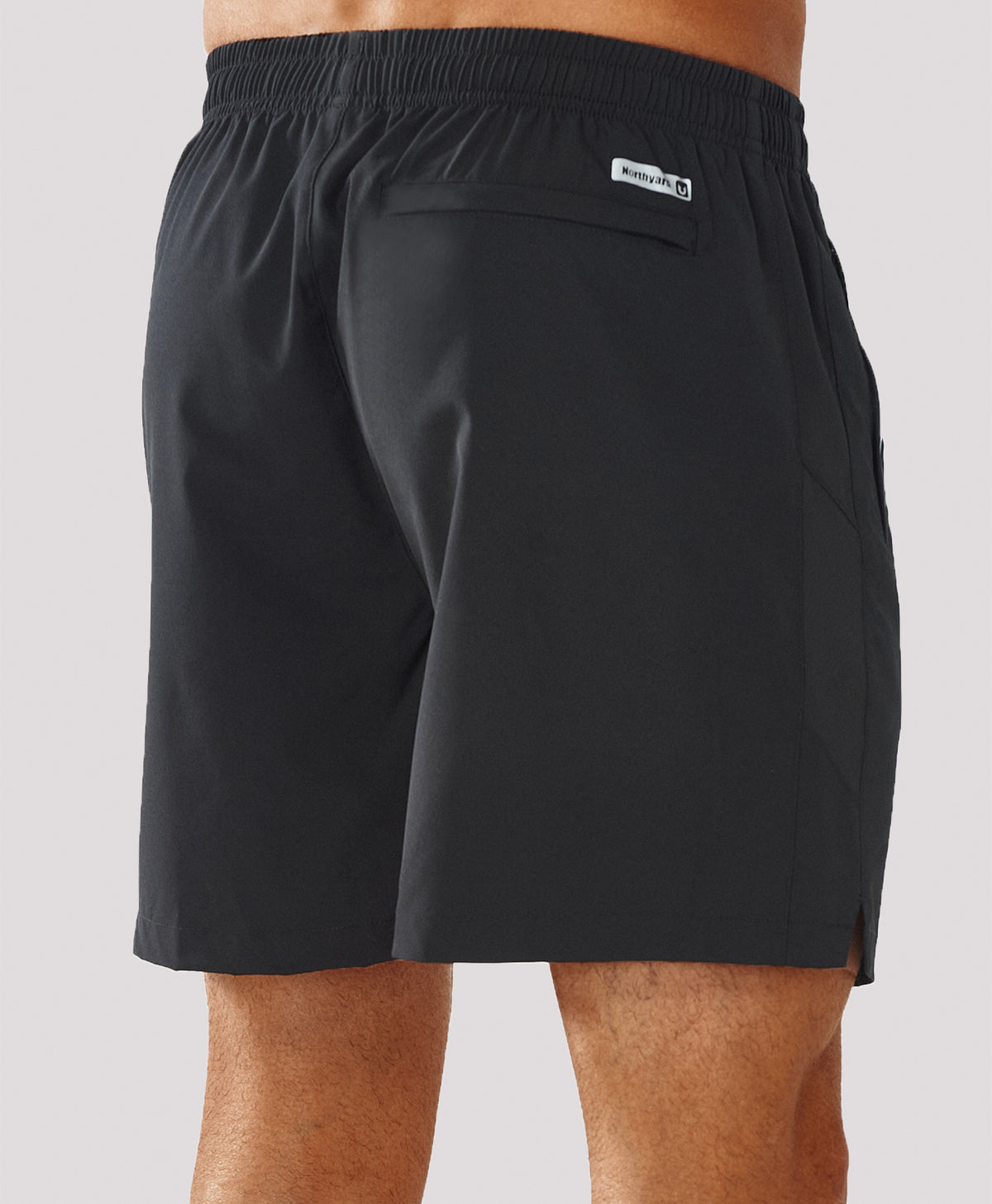 
Men's 5 Inch Inseam Workout Stretch Sweat Shorts for Cycling & Running — black