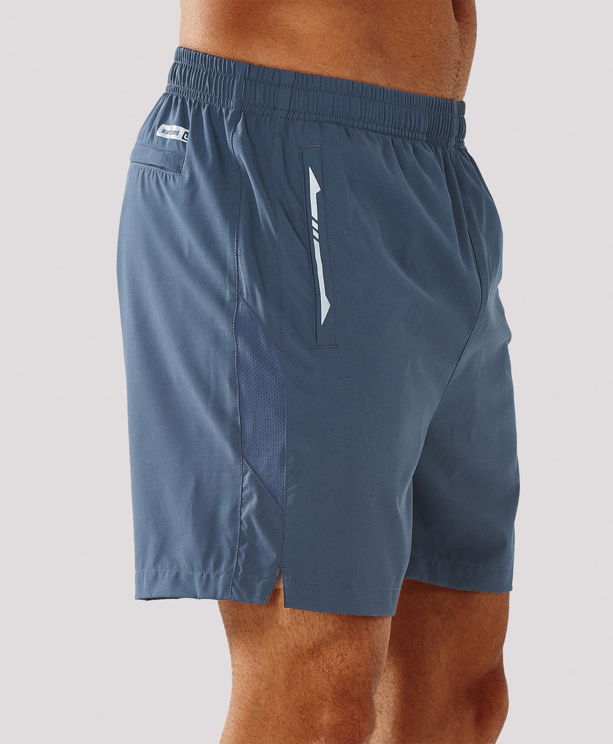 
Men's 5 Inch Inseam Workout Stretch Sweat Shorts for Cycling & Running — cool grey