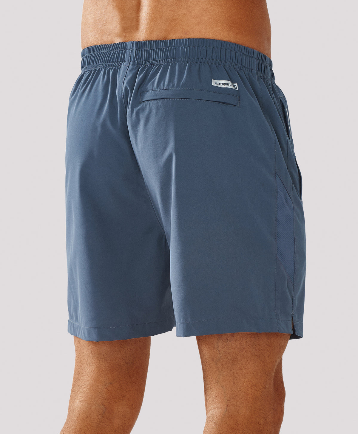 
Men's 5 Inch Inseam Workout Stretch Sweat Shorts for Cycling & Running — cool grey