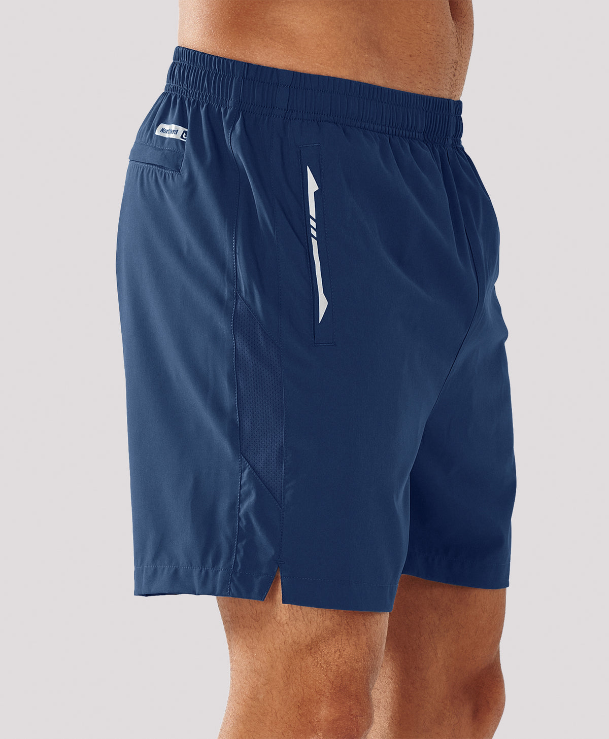 
Men's 5 Inch Inseam Workout Stretch Sweat Shorts for Cycling & Running — dark blue