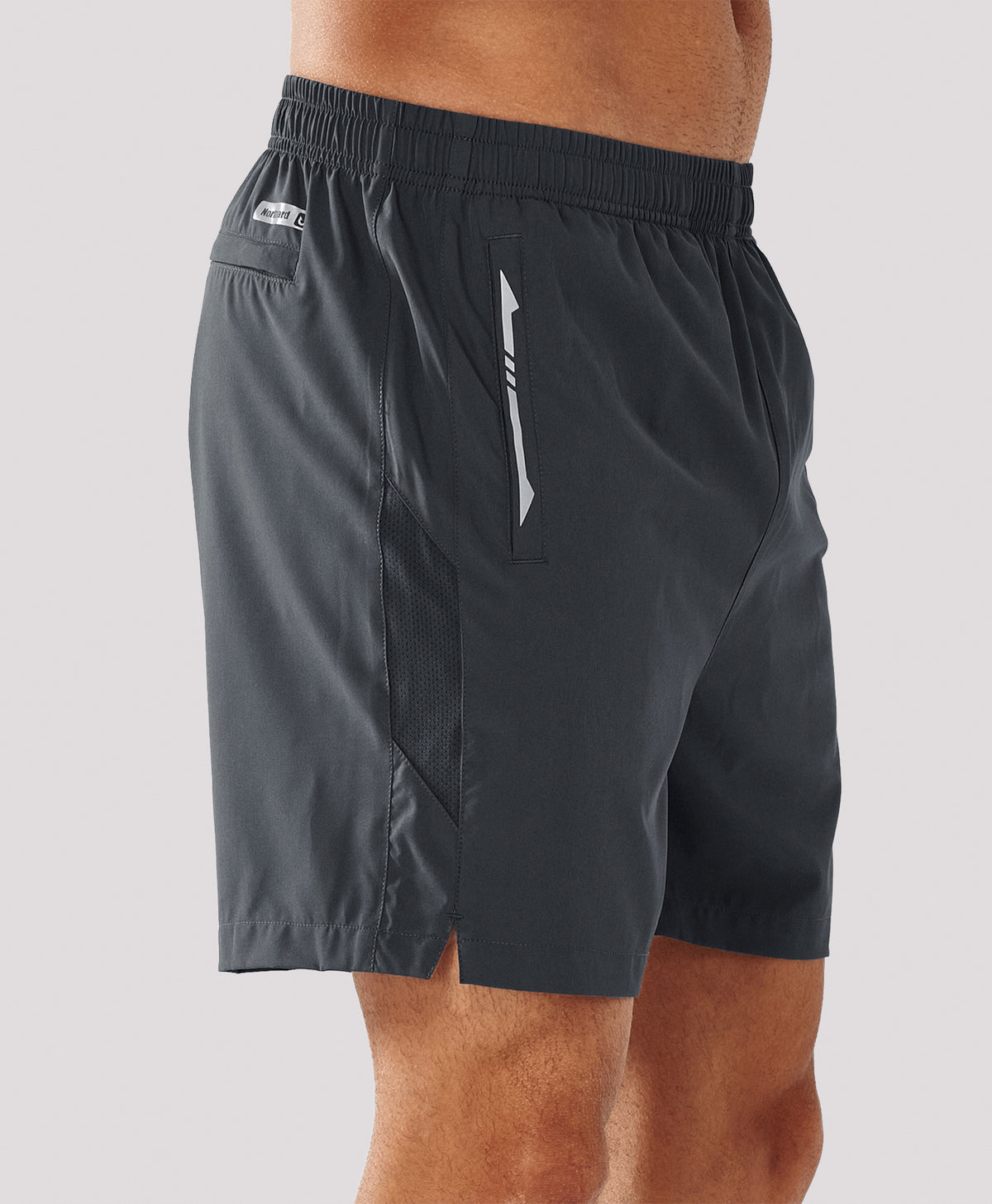 
Men's 5 Inch Inseam Workout Stretch Sweat Shorts for Cycling & Running — dark grey