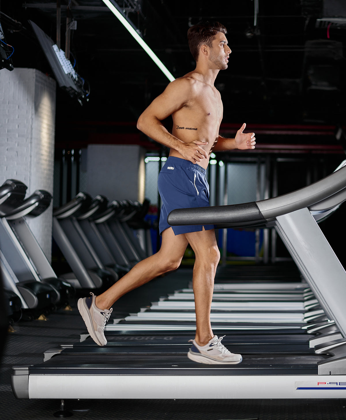 
Men's 5 Inch Inseam Workout Stretch Sweat Shorts for Cycling & Running — Federal Blue