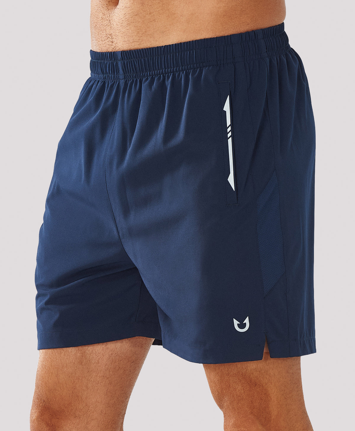 
Men's 5 Inch Inseam Workout Stretch Sweat Shorts for Cycling & Running — NAVY
