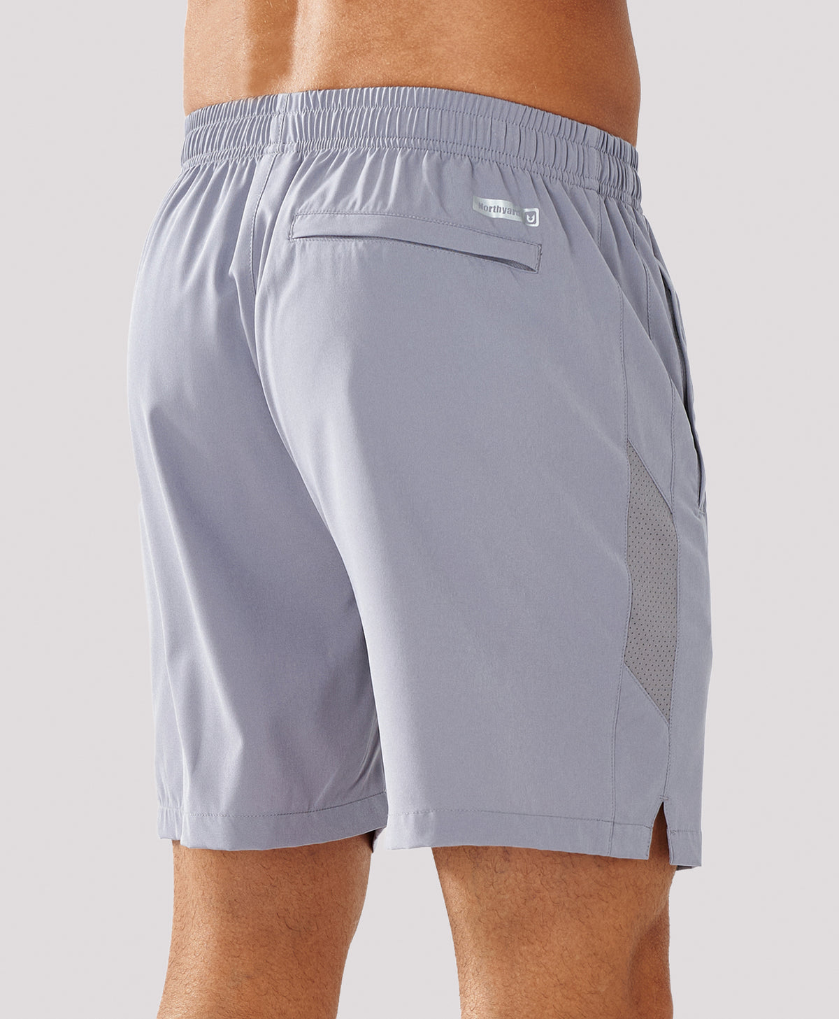 
Men's 5 Inch Inseam Workout Stretch Sweat Shorts for Cycling & Running — stone
