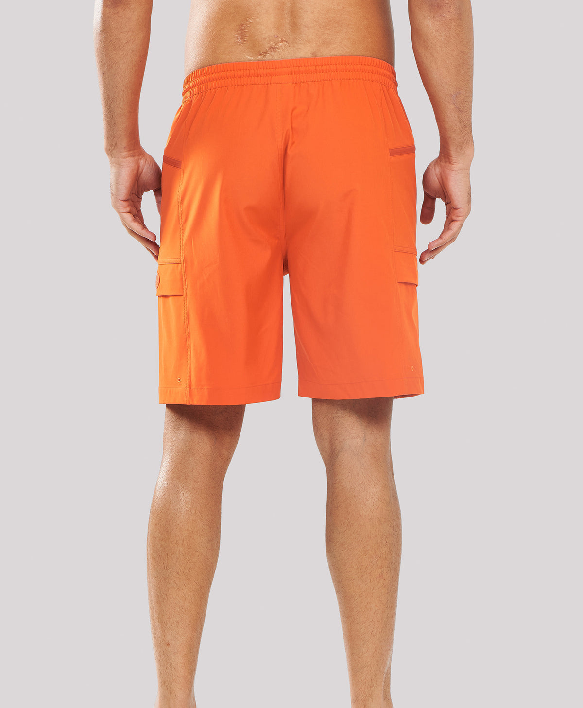 
Men's 9" Quick-Dry Water-Repellent Swim Trunks — ORANGE
