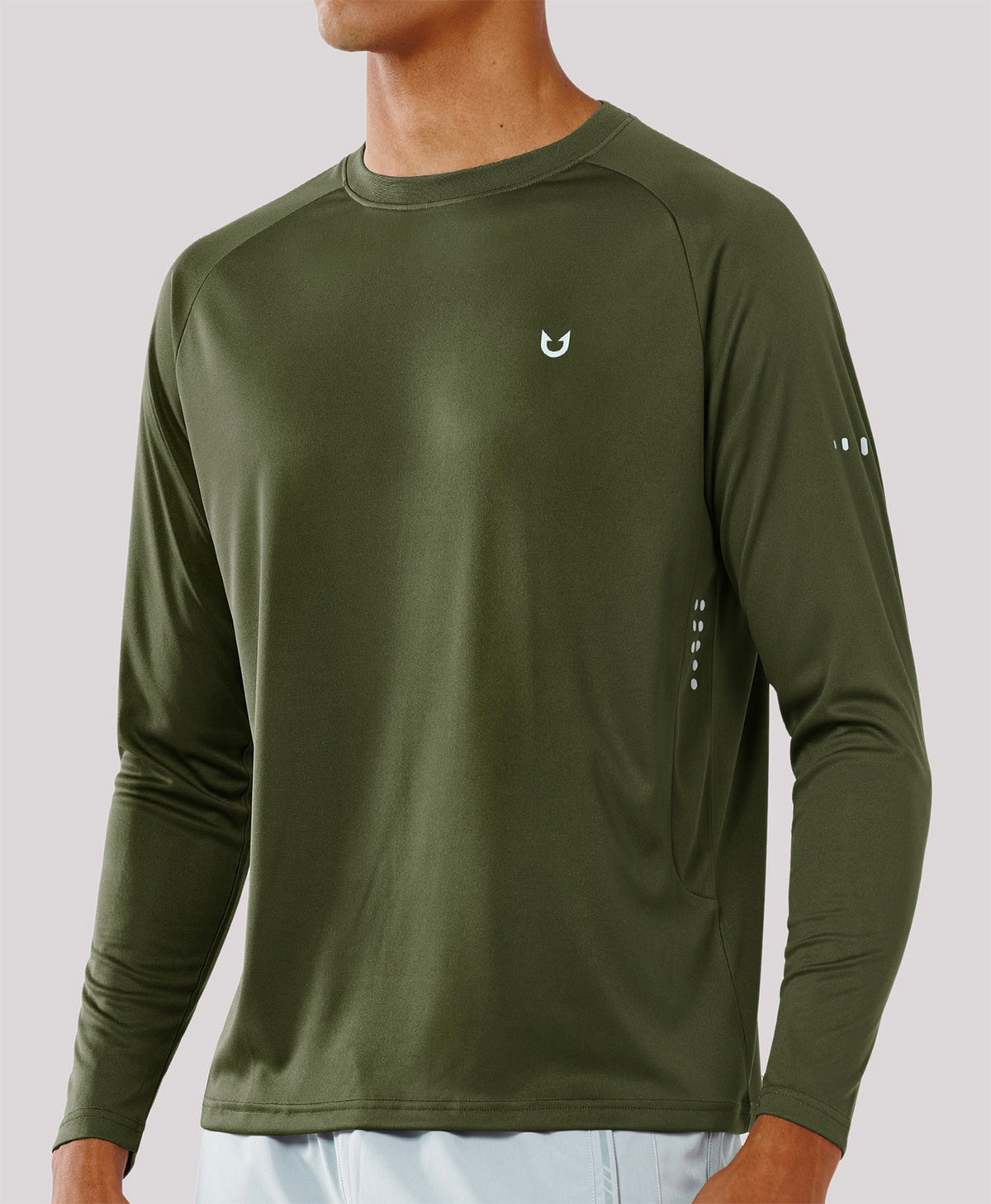 
Men's Ultra-Soft UPF 50+ Long Sleeve  T-Shirts — ARMYGREEN