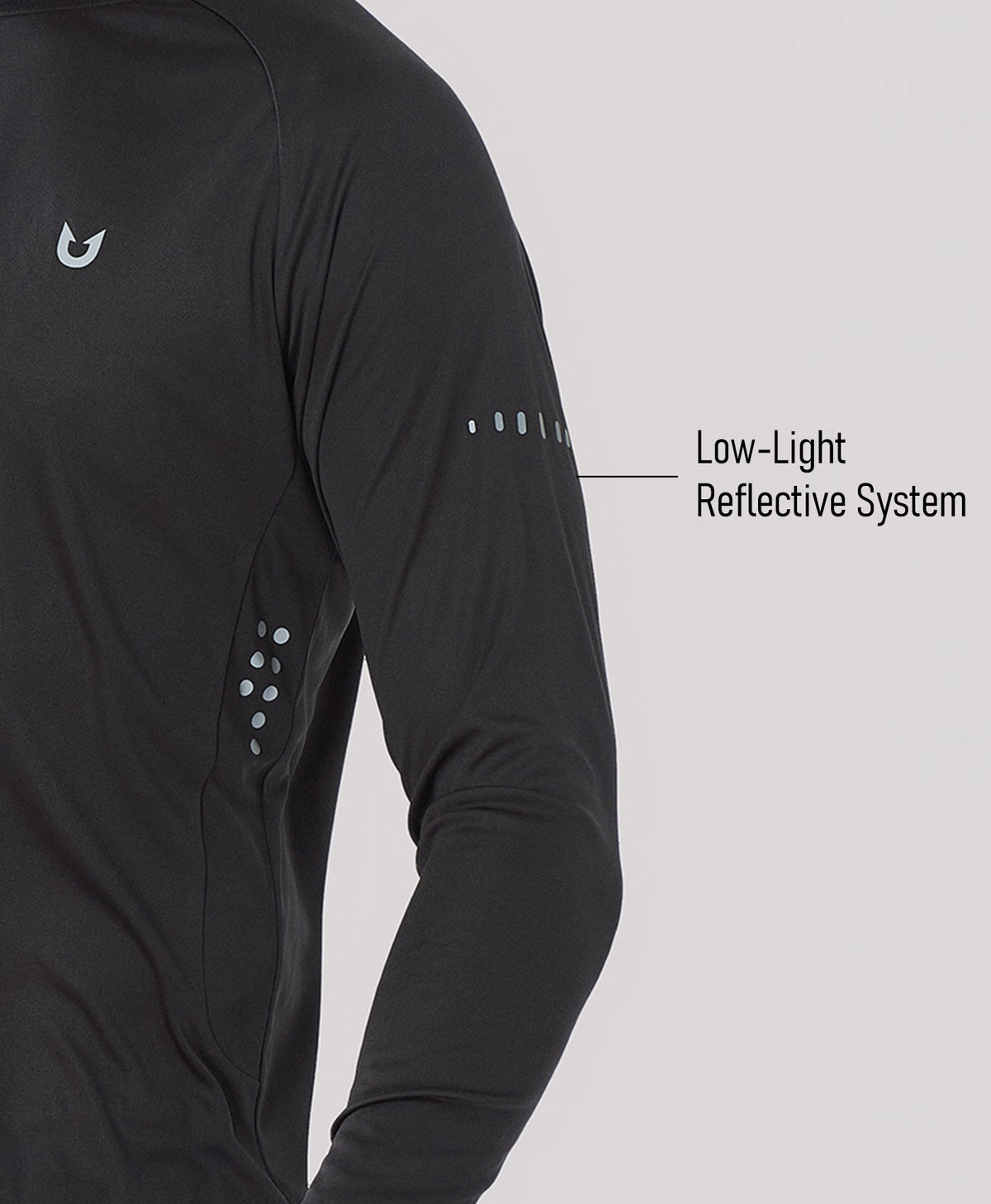 
Men's Ultra-Soft UPF 50+ Long Sleeve  T-Shirts — BLACK