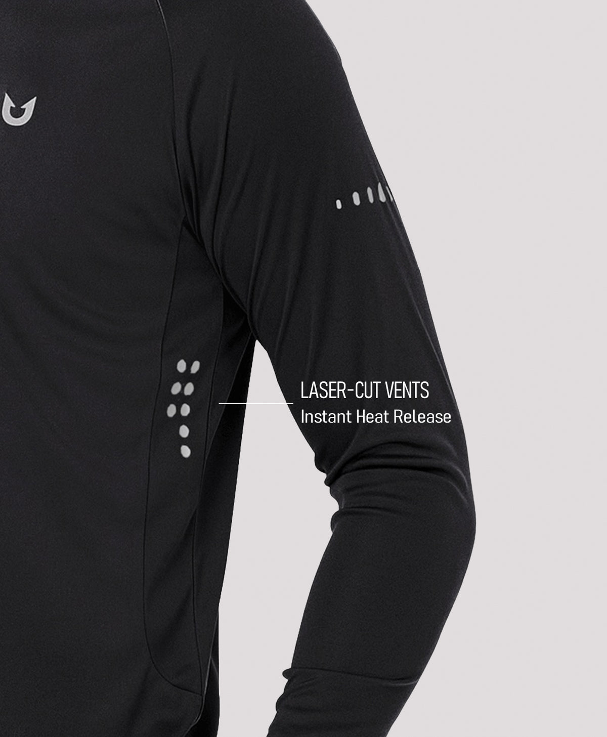 
Men's Ultra-Soft UPF 50+ Long Sleeve  T-Shirts — BLACK