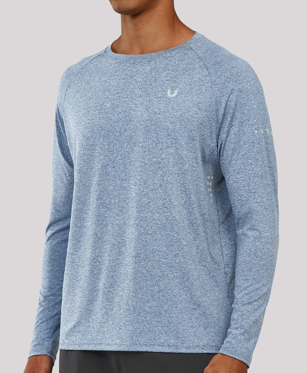 
Men's Ultra-Soft UPF 50+ Long Sleeve  T-Shirts — BLUEHEATHER