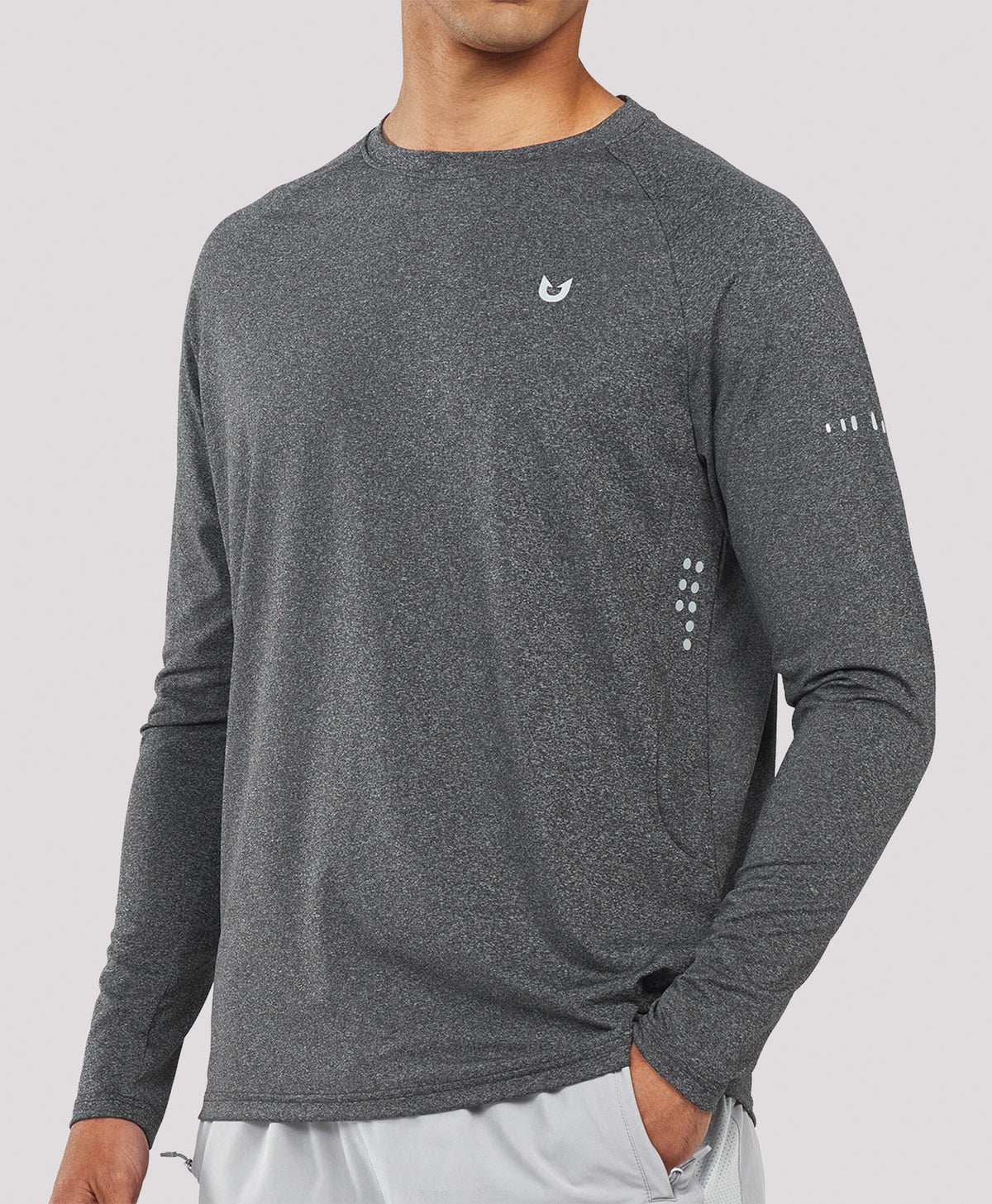 
Men's Ultra-Soft UPF 50+ Long Sleeve  T-Shirts — CARBONHEATHER