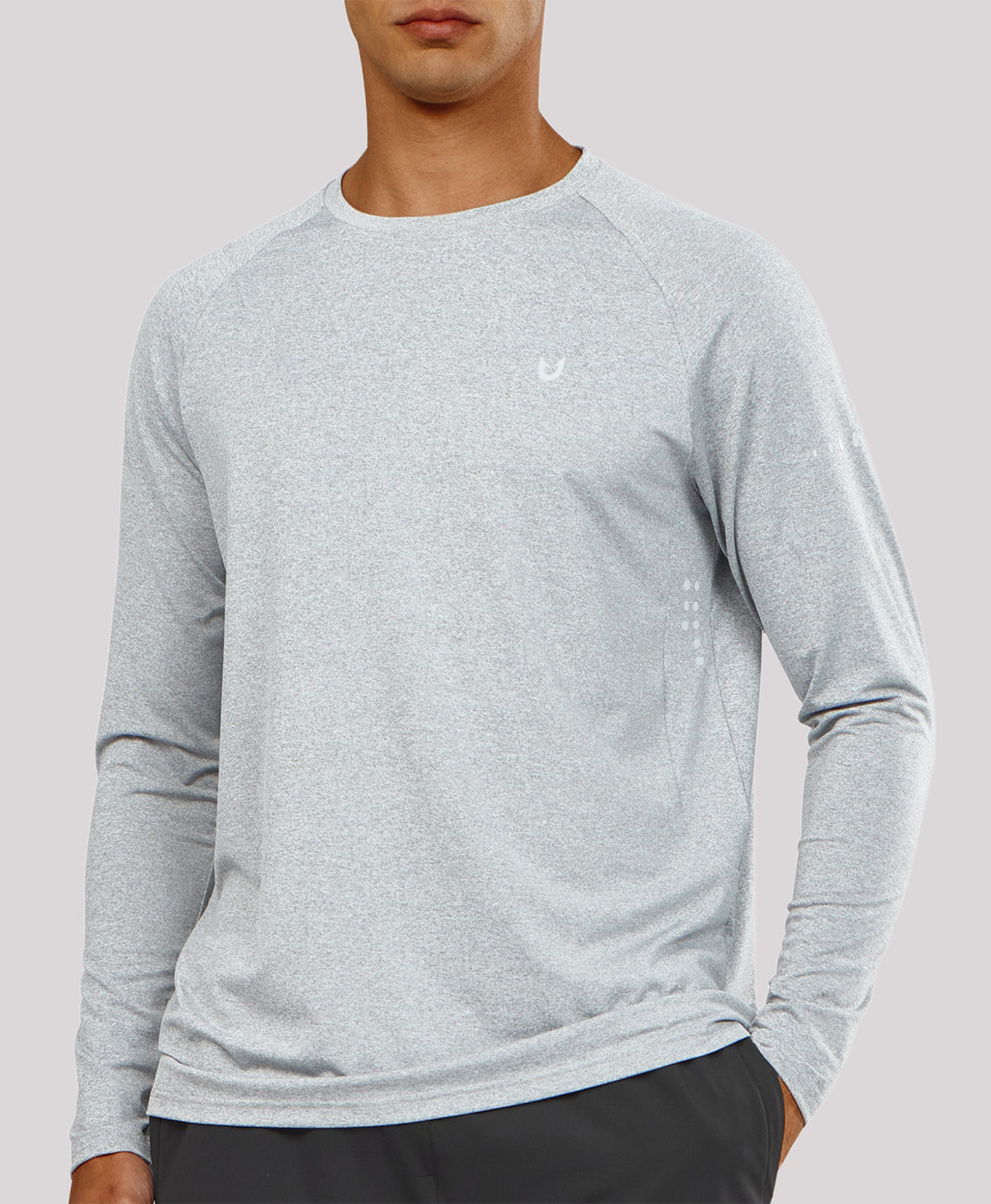 
Men's Ultra-Soft UPF 50+ Long Sleeve  T-Shirts — GREYHEATHER