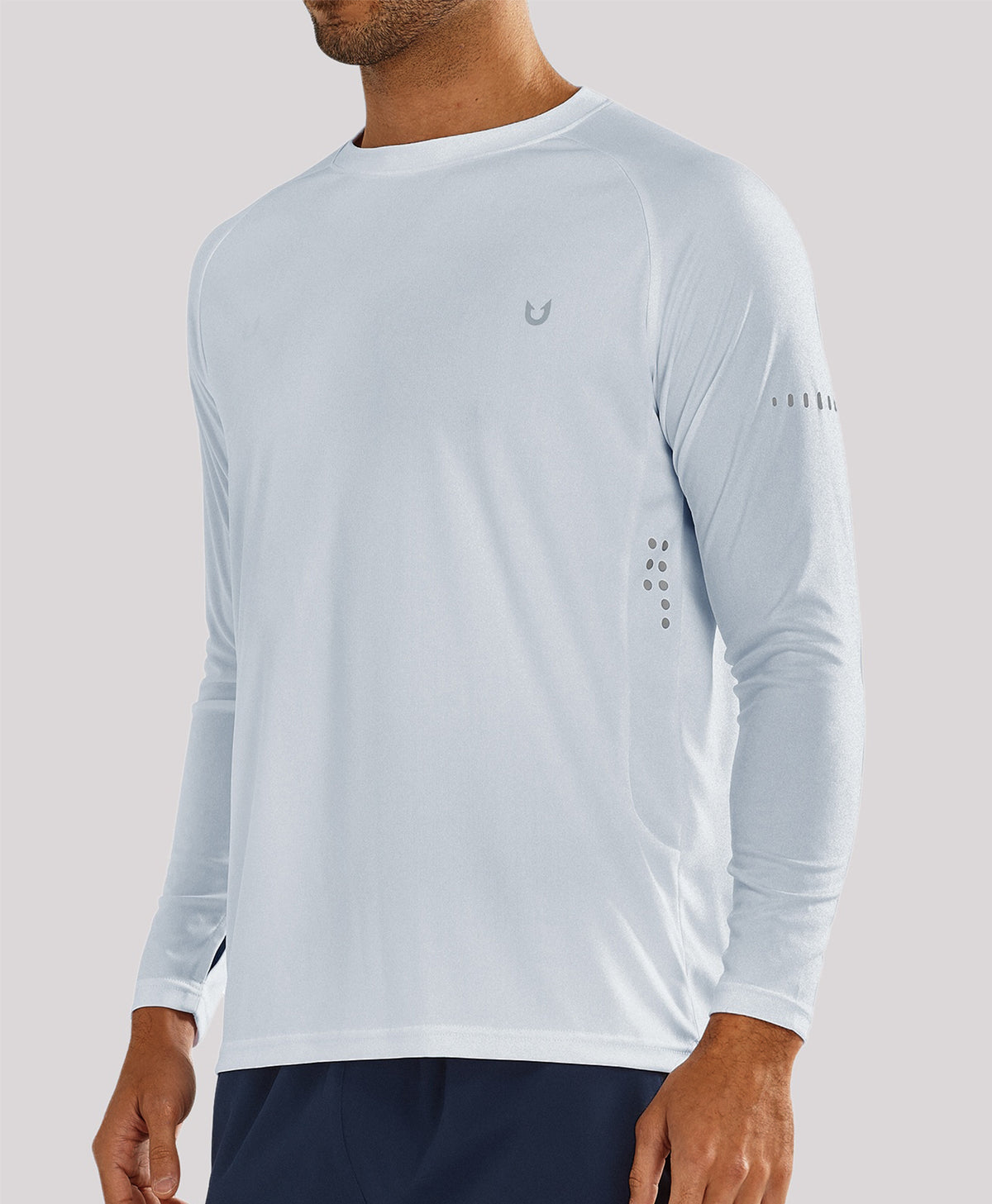 
Men's Ultra-Soft UPF 50+ Long Sleeve  T-Shirts — LIGHTGREY