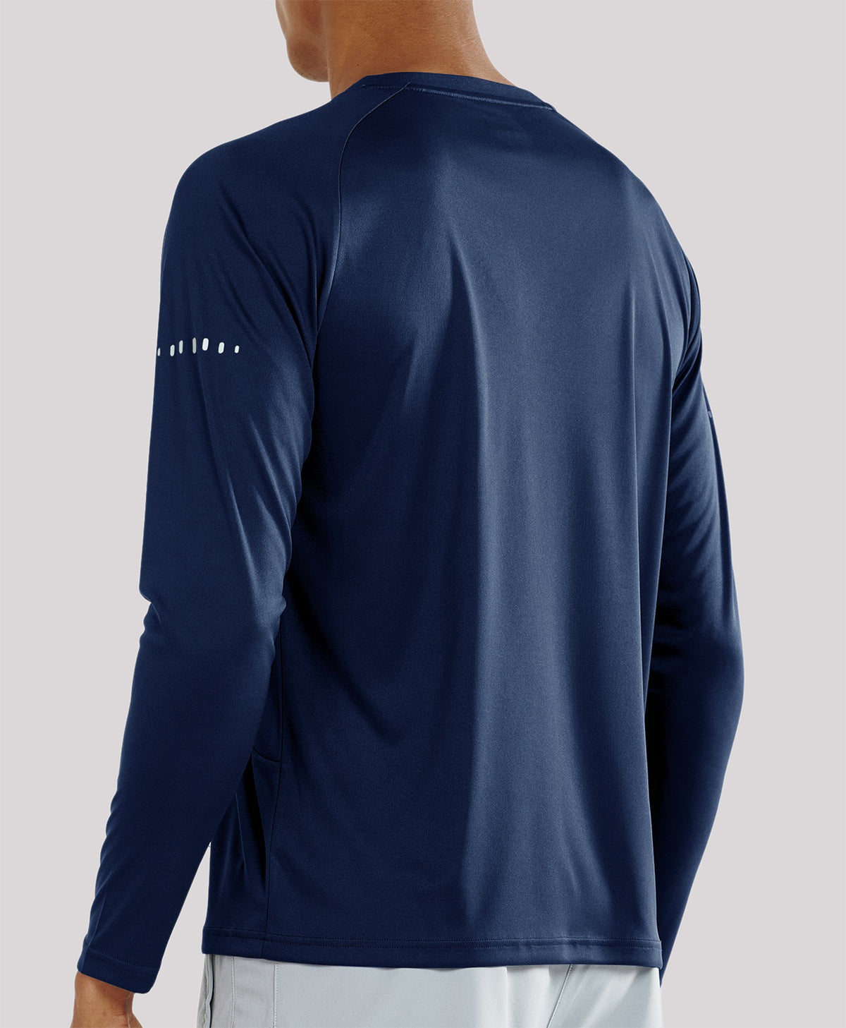 
Men's Ultra-Soft UPF 50+ Long Sleeve  T-Shirts — NAVY