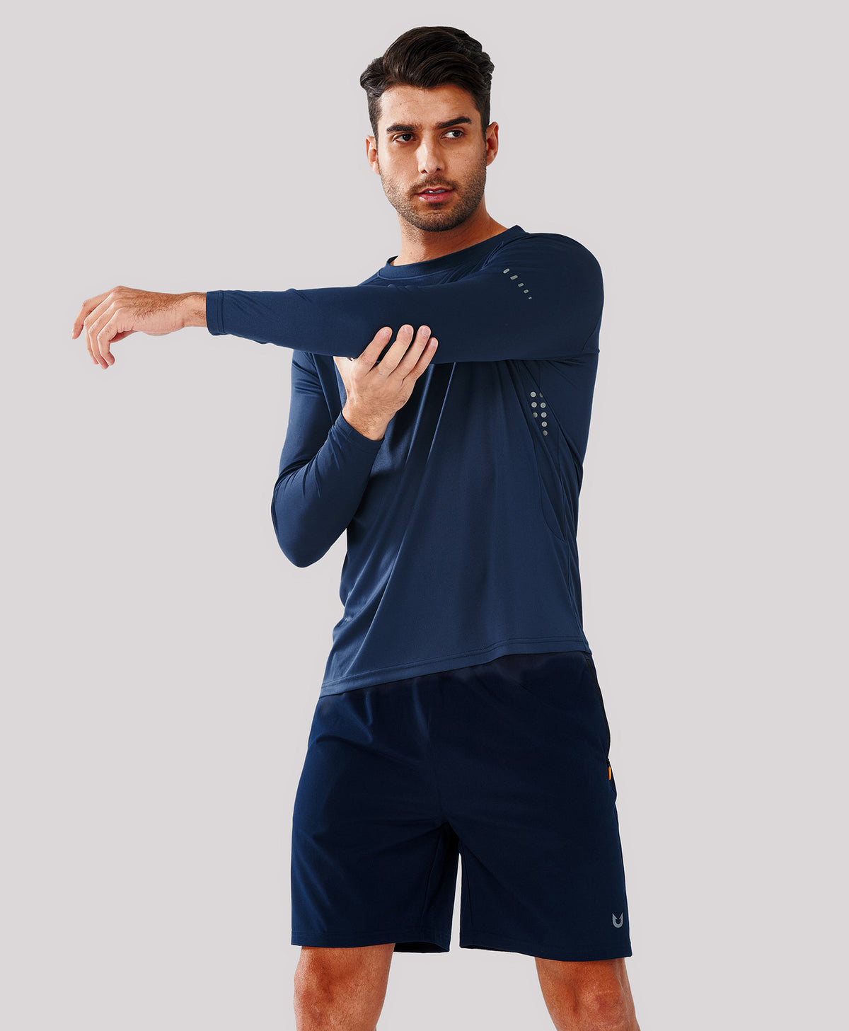 
Men's Ultra-Soft UPF 50+ Long Sleeve  T-Shirts — NAVY