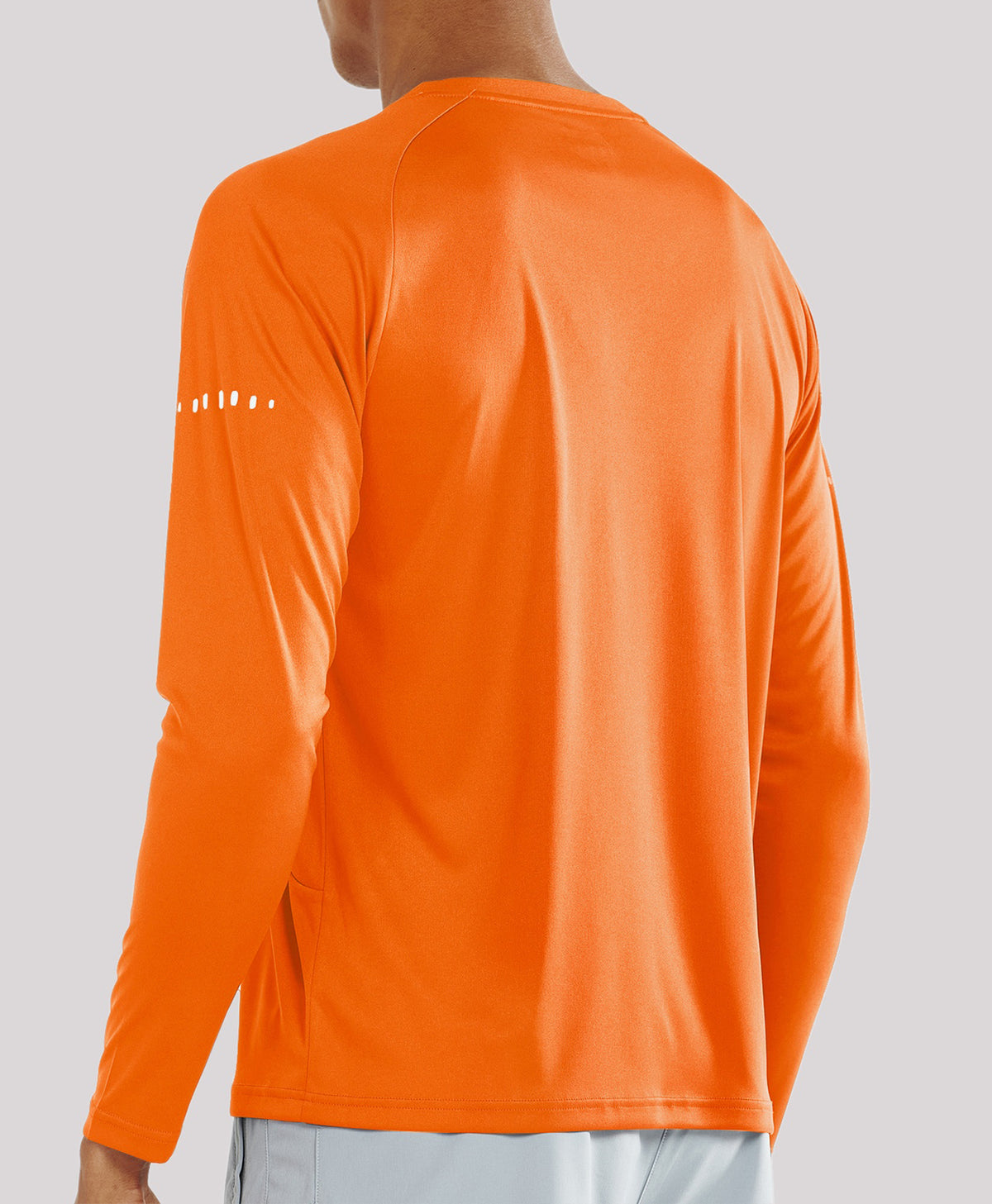 
Men's Ultra-Soft UPF 50+ Long Sleeve  T-Shirts — ORANGE