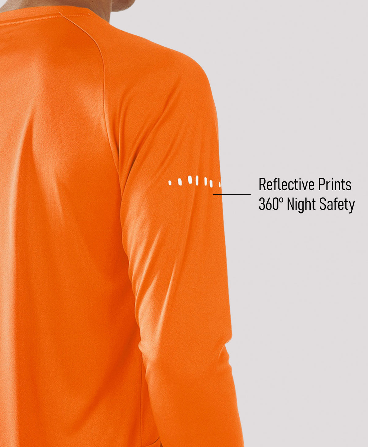 
Men's Ultra-Soft UPF 50+ Long Sleeve  T-Shirts — ORANGE