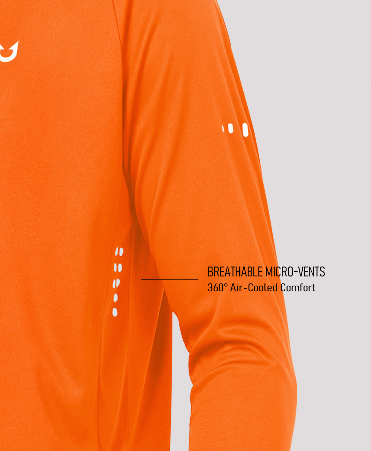 
Men's Ultra-Soft UPF 50+ Long Sleeve  T-Shirts — ORANGE