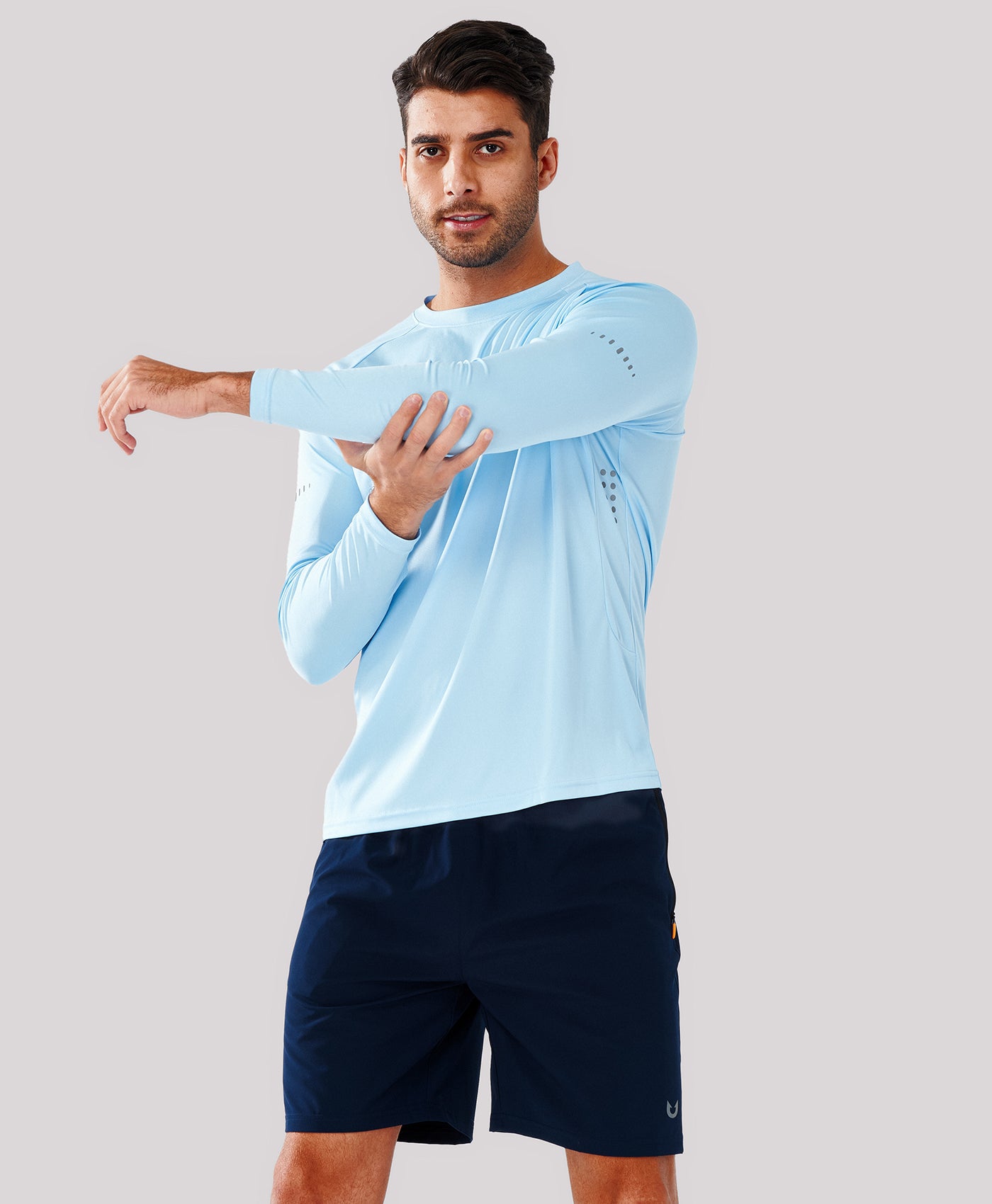 Northyard Men's Ultra-Soft UPF 50+ Long Sleeve  T-Shirts Sun Protection for Fishing Running
#color_skyblue
