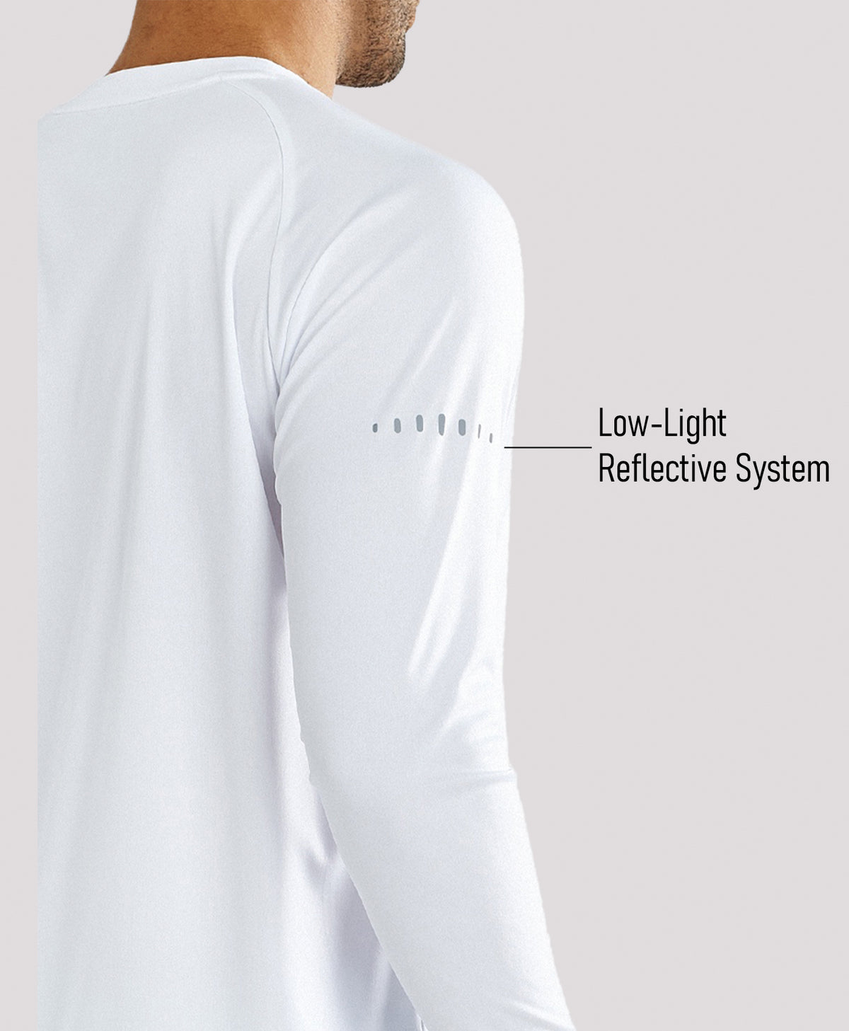 
Men's Ultra-Soft UPF 50+ Long Sleeve  T-Shirts — WHITE