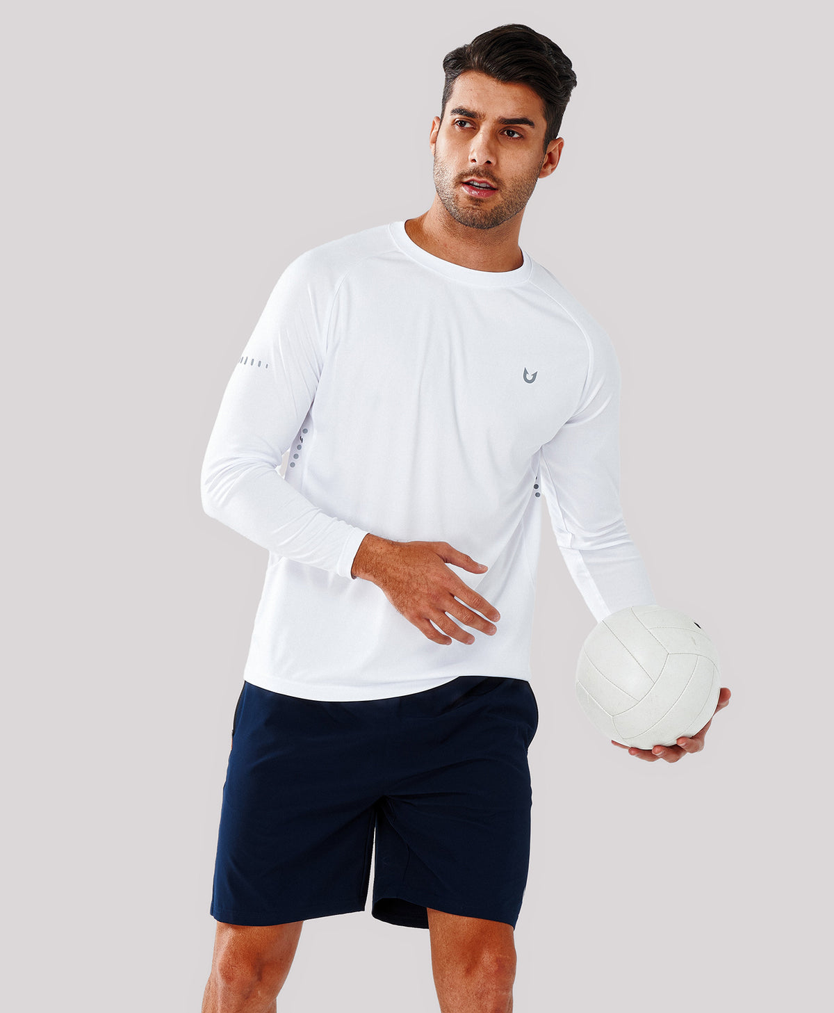 
Men's Ultra-Soft UPF 50+ Long Sleeve  T-Shirts — WHITE