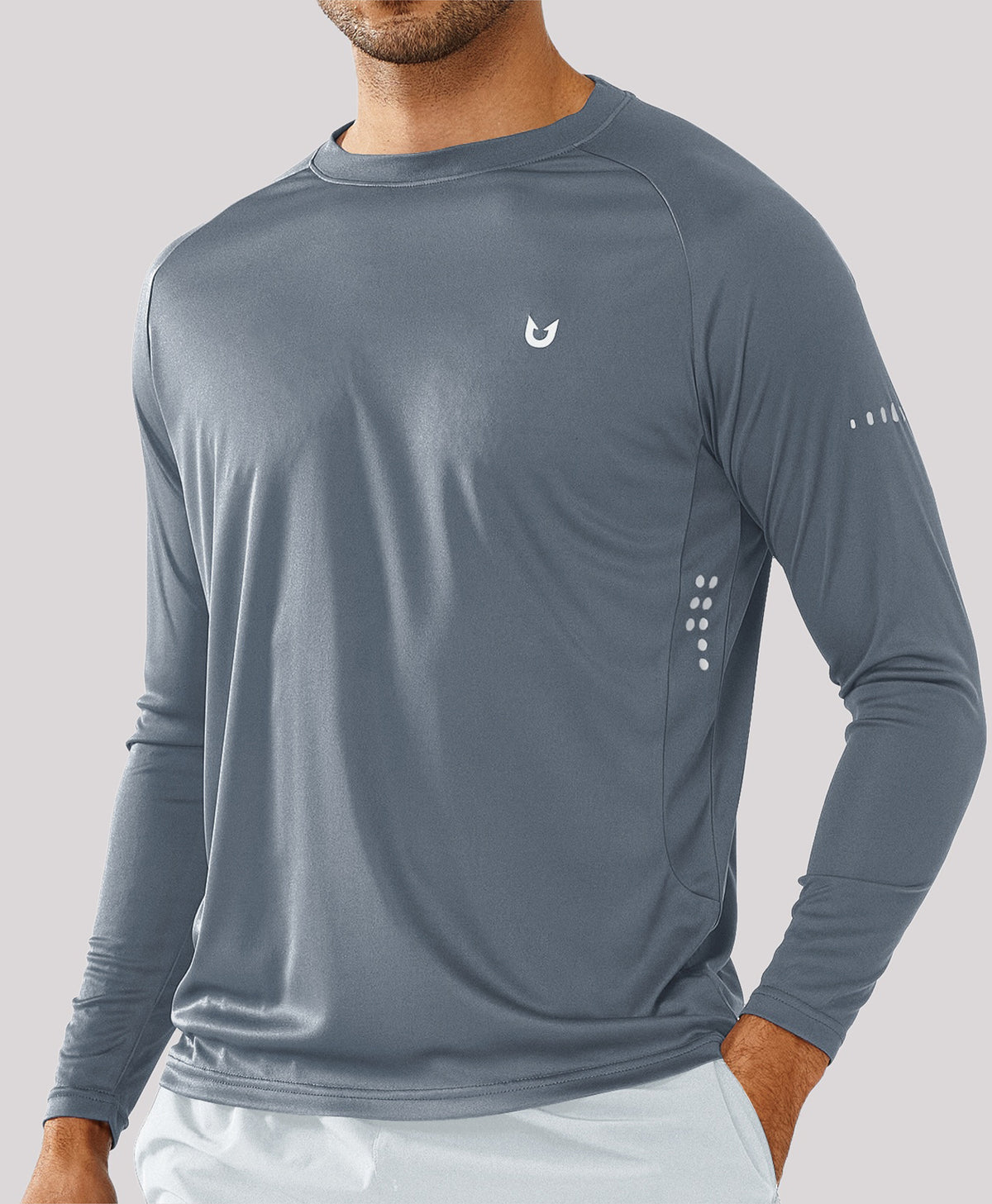
Men's Ultra-Soft UPF 50+ Long Sleeve  T-Shirts — cloud