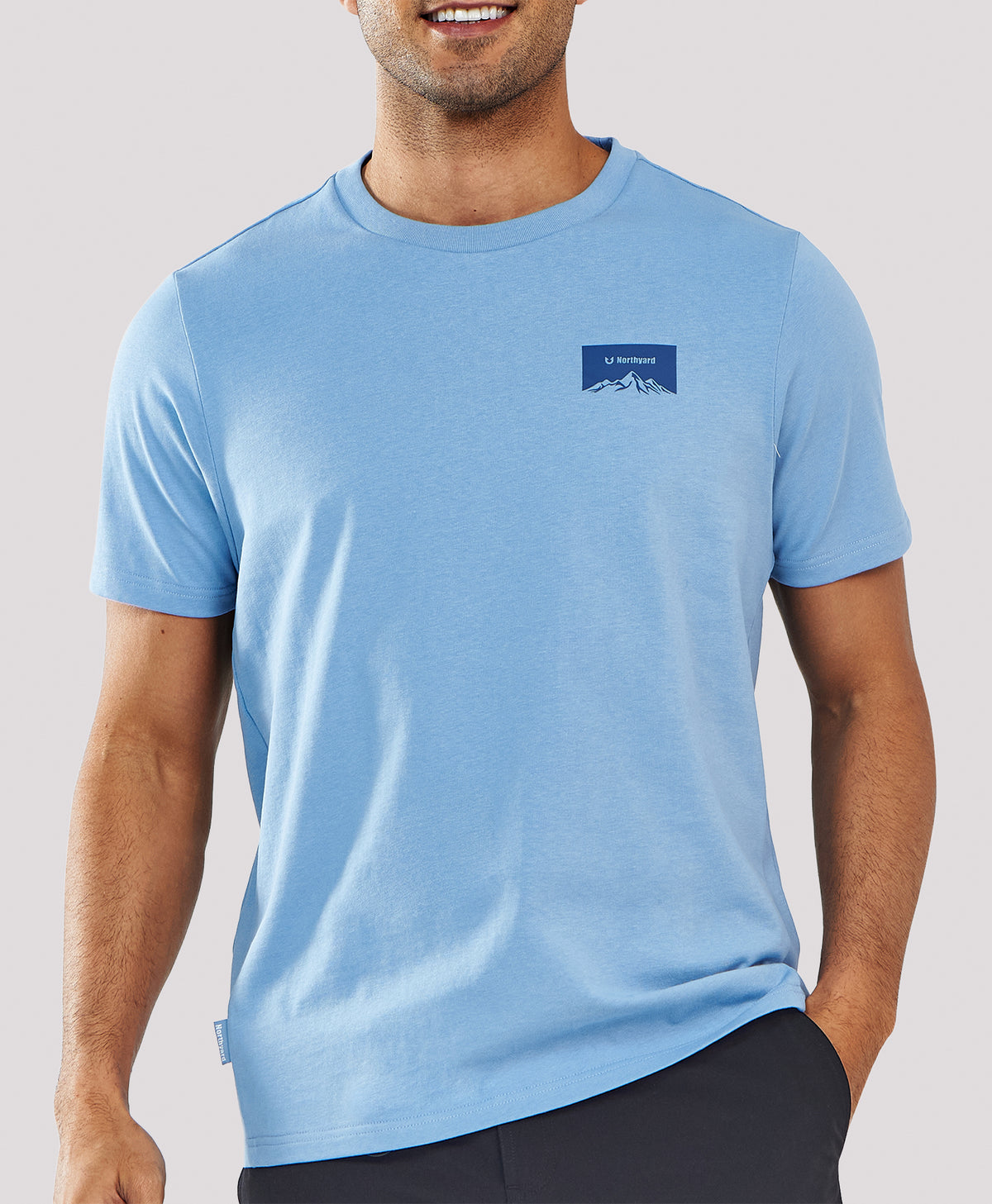 
Men's Heavyweight Cotton Graphic T-Shirt Durable Relaxed-Fit — BLUESTONE