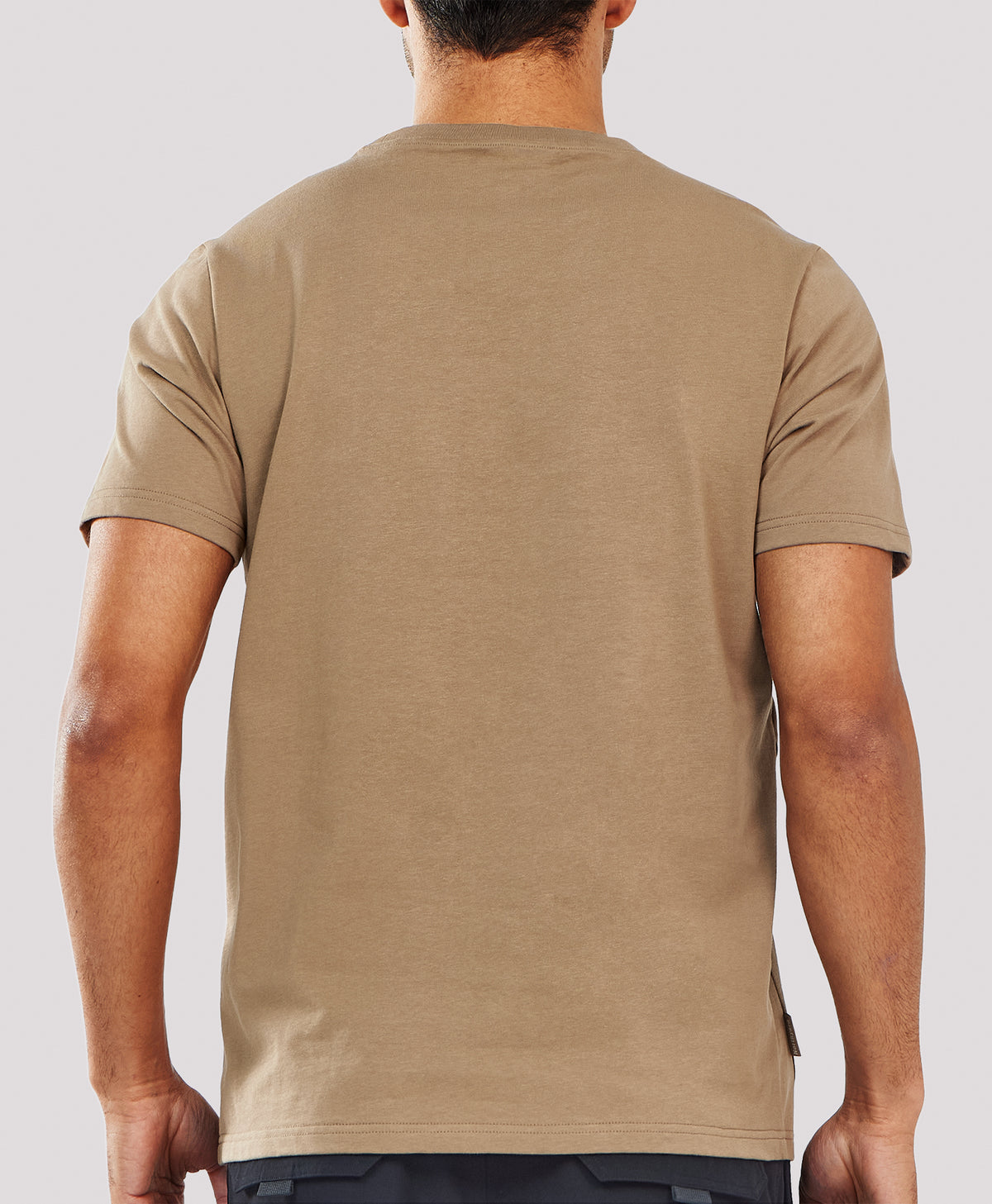 
Men's Heavyweight Cotton Graphic T-Shirt Durable Relaxed-Fit — BROWN