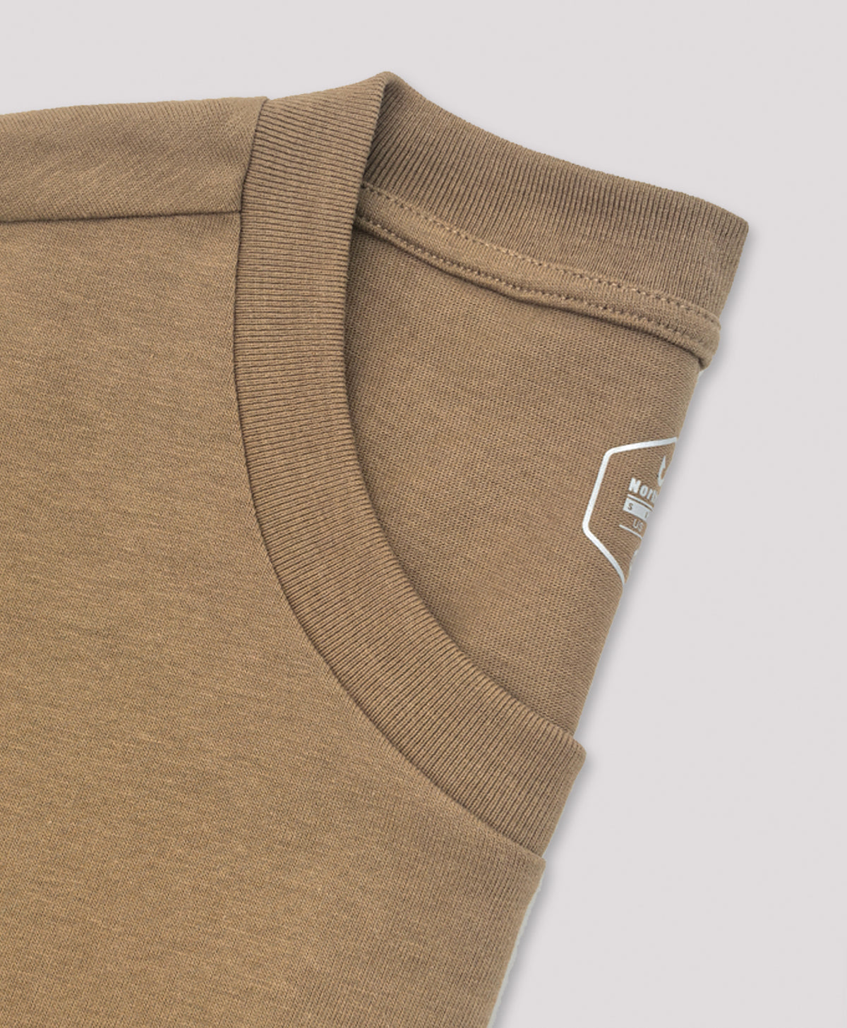 
Men's Heavyweight Cotton Graphic T-Shirt Durable Relaxed-Fit — BROWN