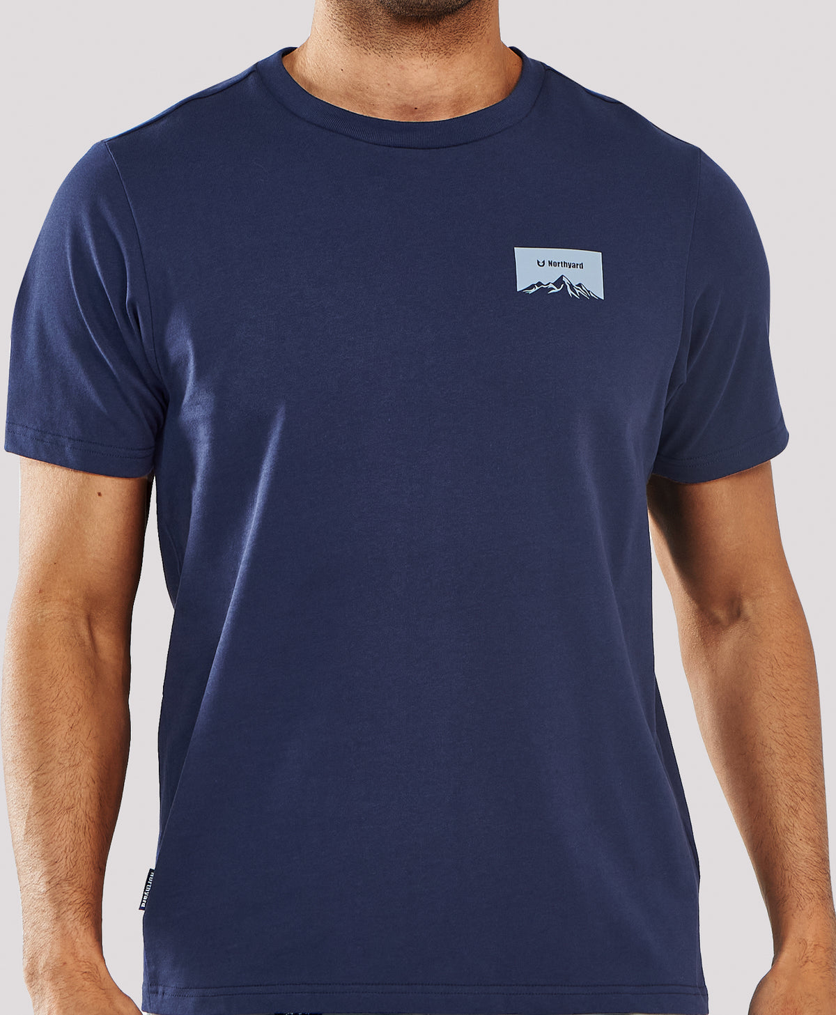 
Men's Heavyweight Cotton Graphic T-Shirt Durable Relaxed-Fit — NAVY