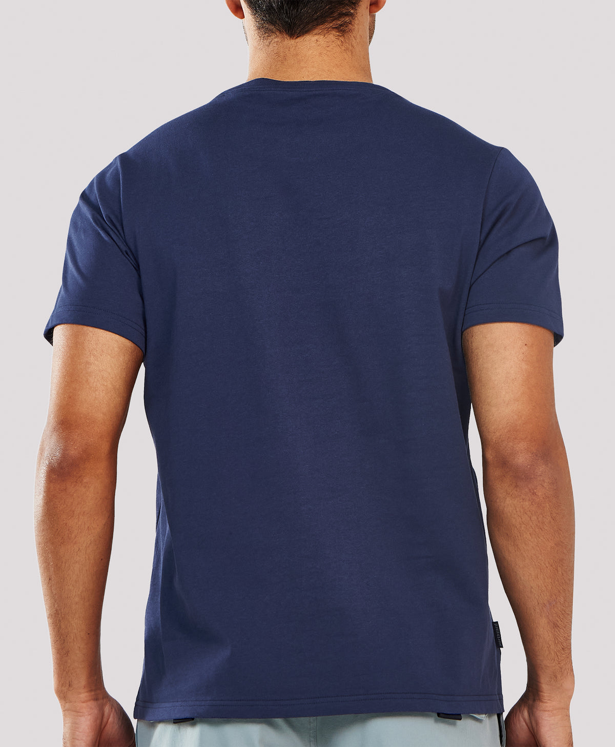 
Men's Heavyweight Cotton Graphic T-Shirt Durable Relaxed-Fit — NAVY