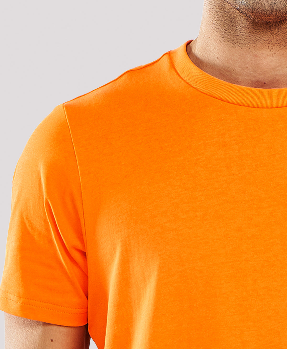 
Men's Heavyweight Cotton Graphic T-Shirt Durable Relaxed-Fit — ORANGE