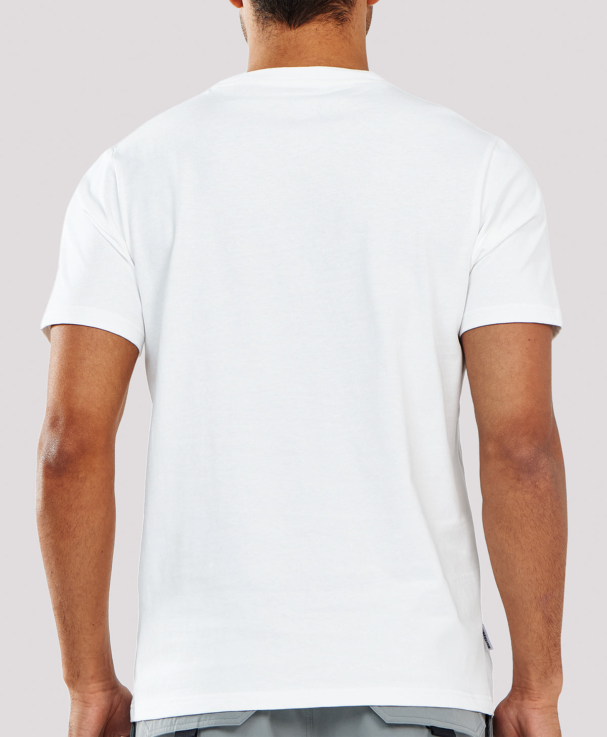 
Men's Heavyweight Cotton Graphic T-Shirt Durable Relaxed-Fit — WHITE