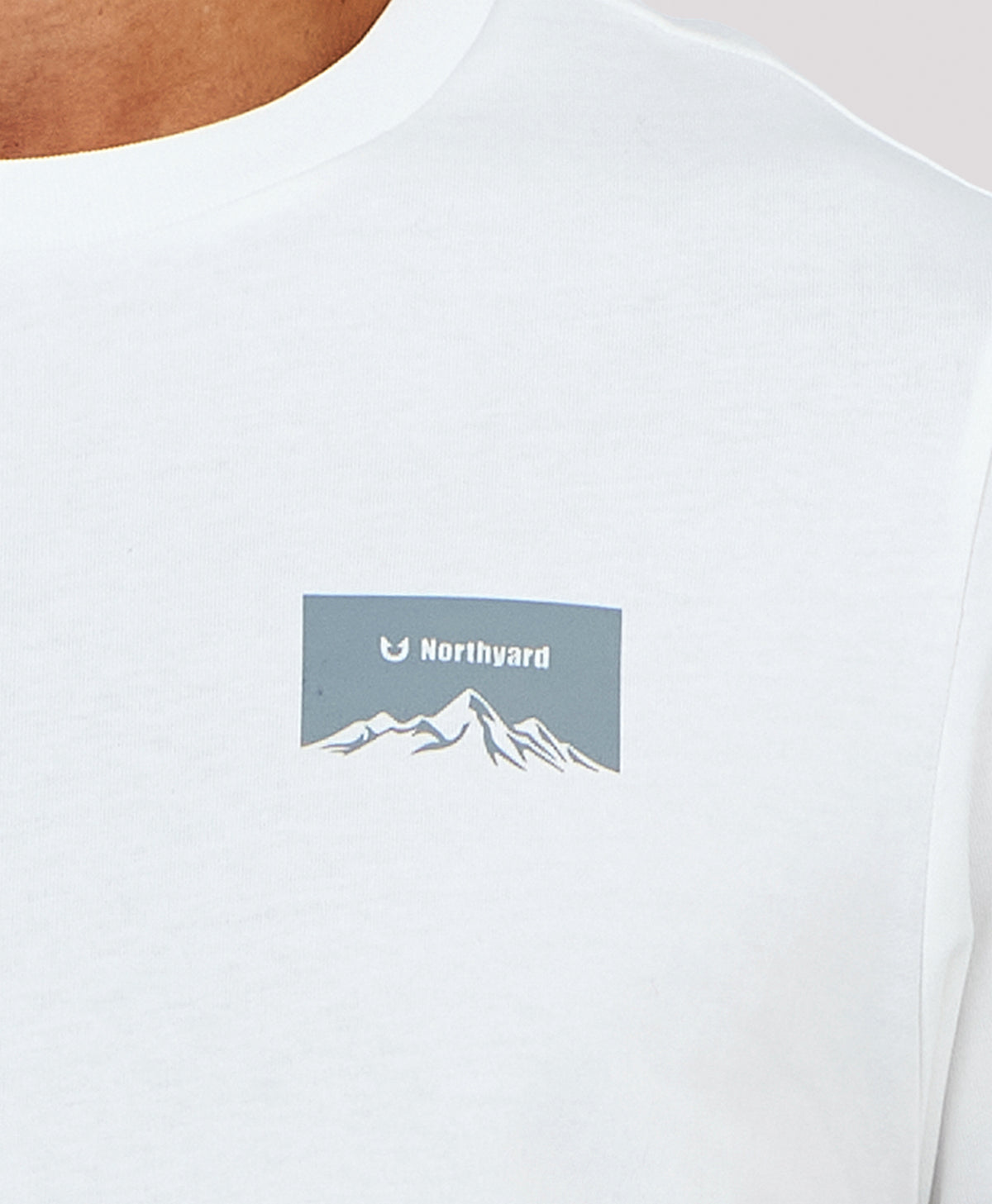 
Men's Heavyweight Cotton Graphic T-Shirt Durable Relaxed-Fit — WHITE