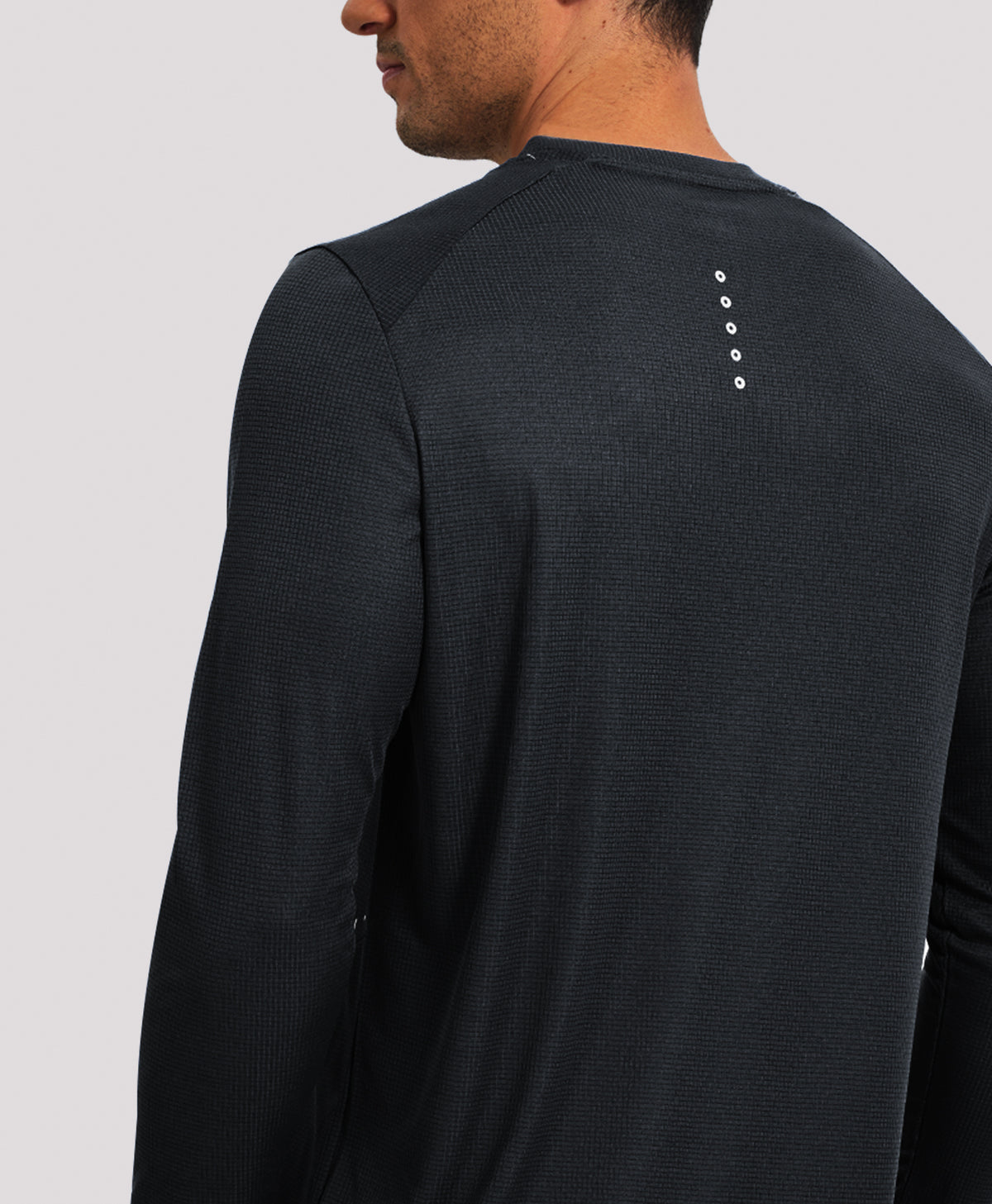 Northyard Men's UV Long Sleeve T-Shirts UPF50+ Thumb Holes for Fishing Hiking #color_BLACK