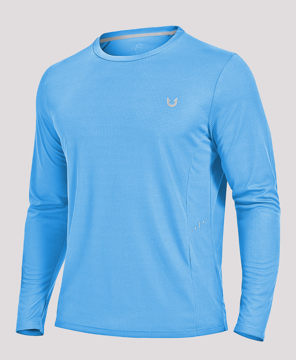 
Men's UV VaporGrid Long Sleeve T-Shirts UPF50+ Thumb Holes for Fishing — LAKEBLUE